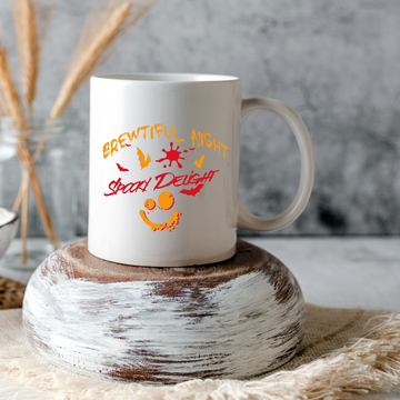 Brewtiful Night Spooky Delight – the perfect enchanting mug for moonlit coffee lovers.