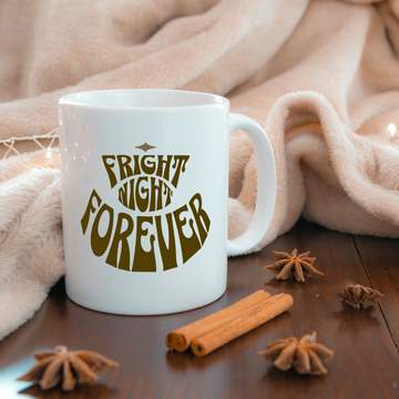 Fright Night Forever – the perfect thrilling mug for horror fans and coffee lovers.