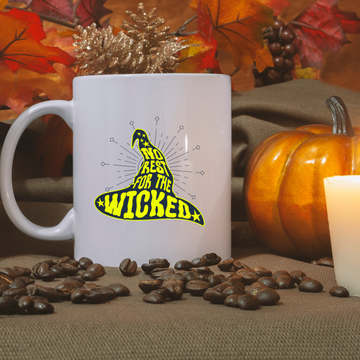 No Rest For The Wicked – the perfect rebellious mug for mischief-makers and coffee lovers.
