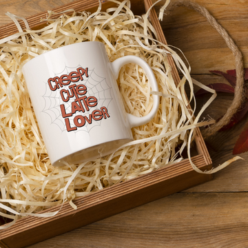 Creepy Cute Latte Lover – the perfect charmingly eerie mug for whimsical coffee enthusiasts.