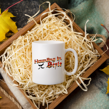 Haunting In Style – the perfect chic mug for fashionable phantoms and coffee lovers.