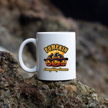 Pumpkin Everything Season – the perfect festive mug for autumn enthusiasts and coffee lovers.