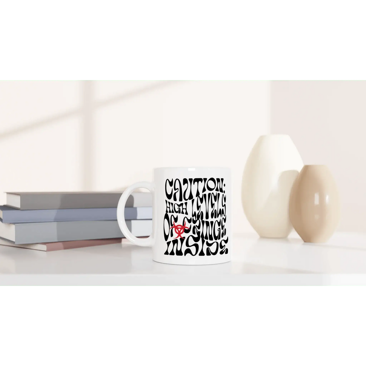 Caution High levels of cringe inside Mug - Mood In A Mug