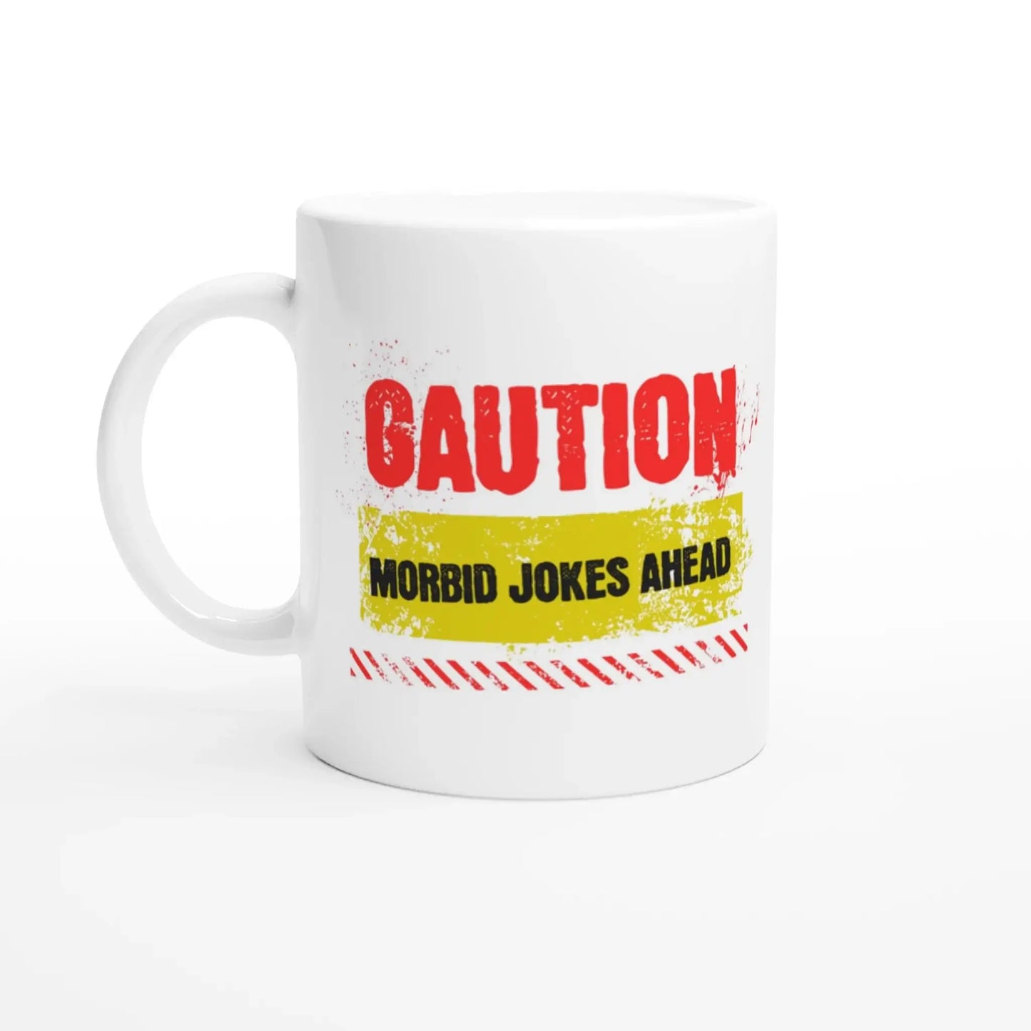 Caution! Morbid Jokes Ahead Mug - Mood In A Mug