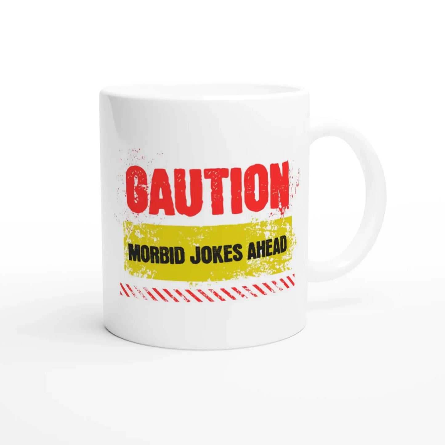 Caution! Morbid Jokes Ahead Mug - Mood In A Mug