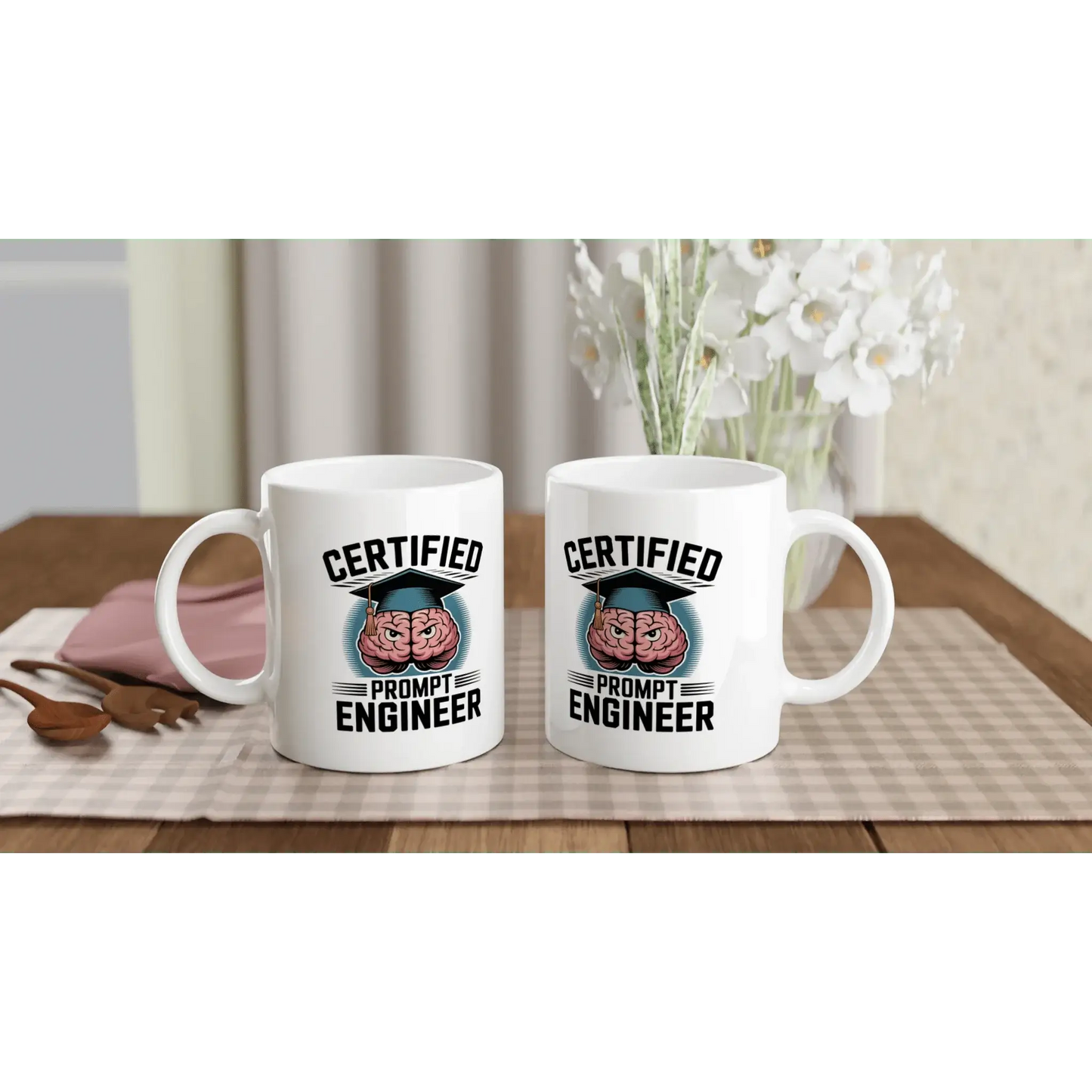 Certified prompt engineer mug - Mood In A Mug