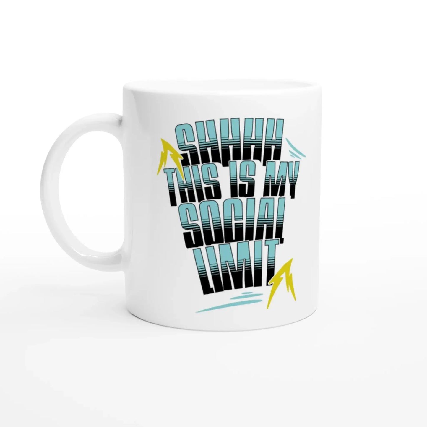 Shhh... This Is My Social Limit Mug - Mood In A Mug