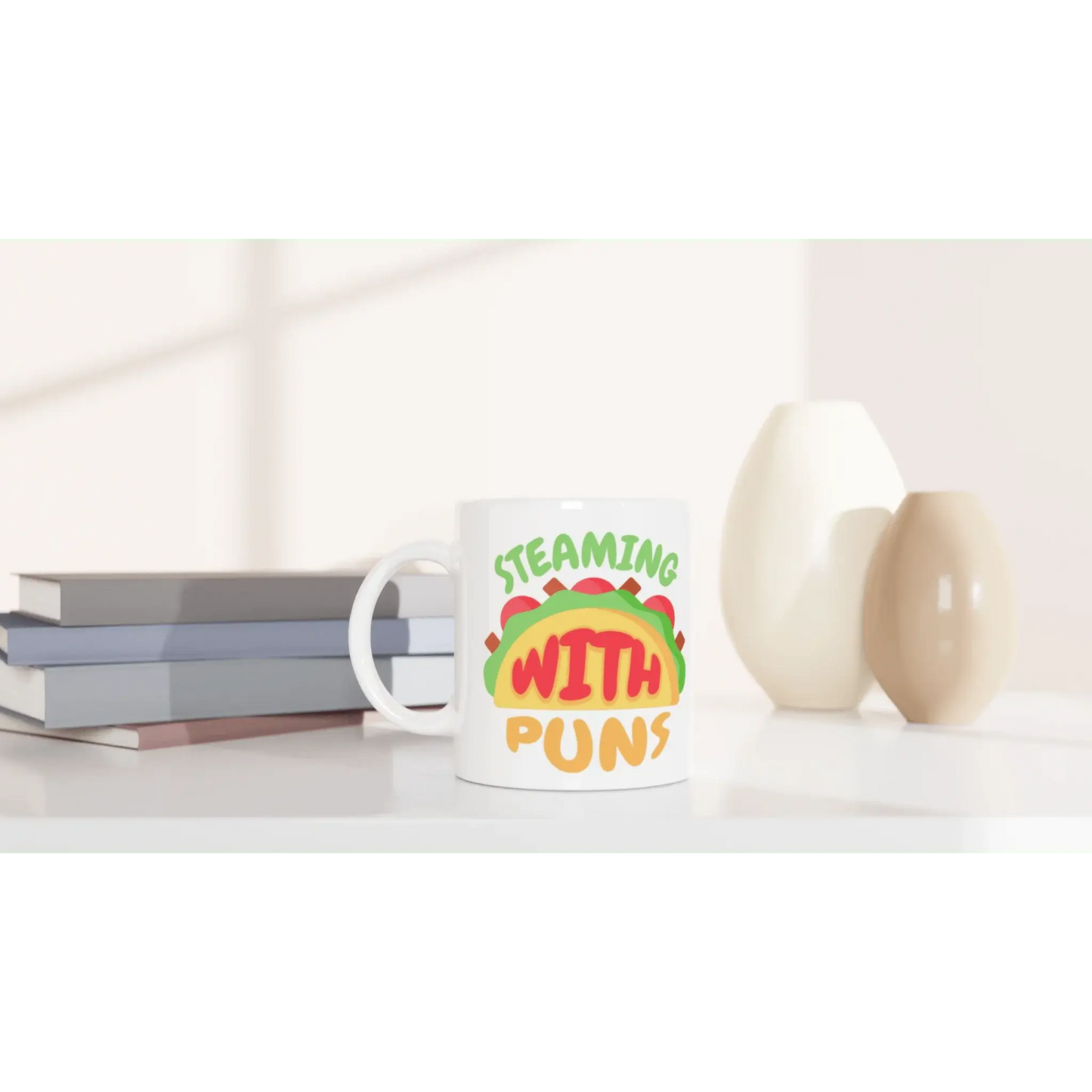 Steaming with puns Mug - Mood In A Mug