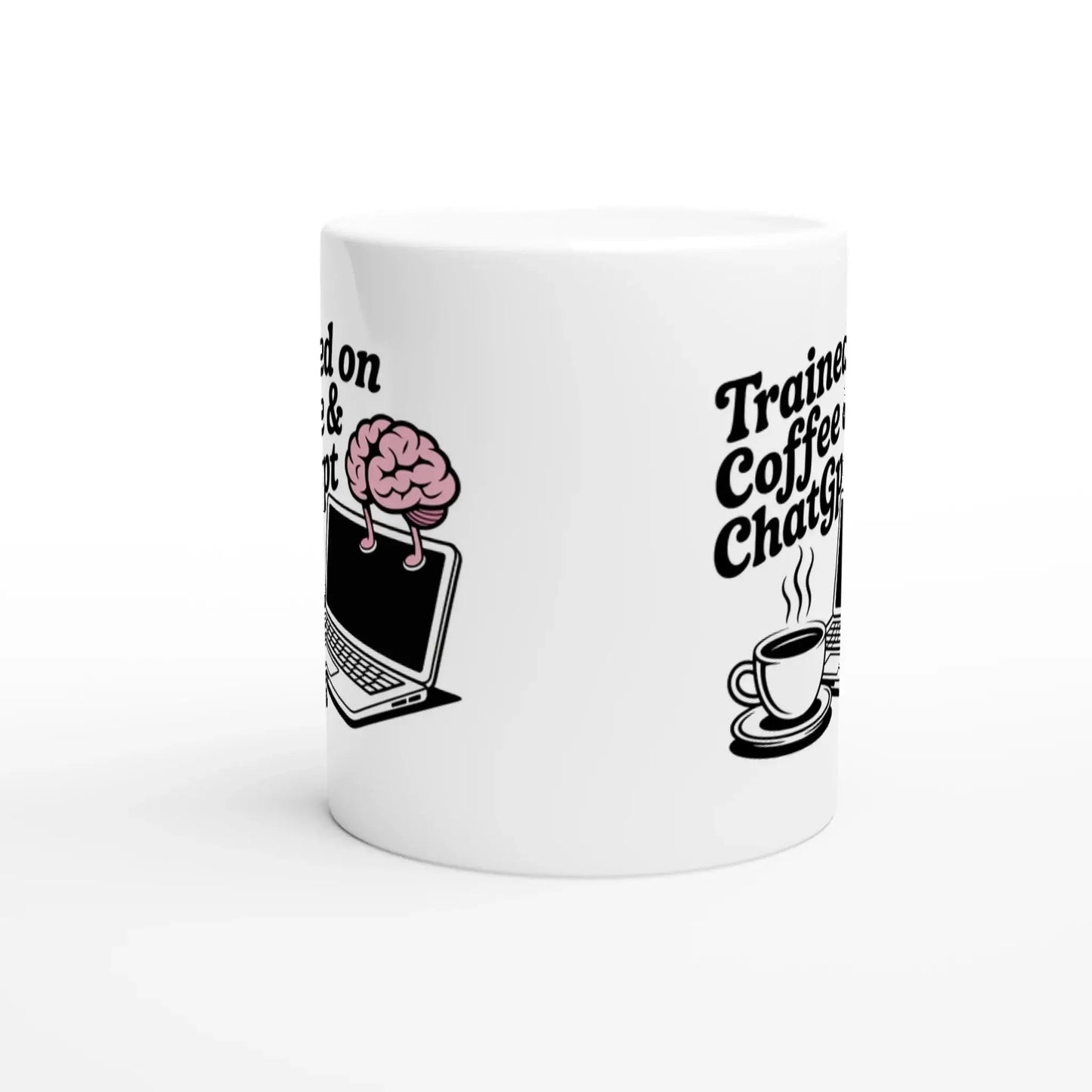 Trained on Coffee and Chatgpt Mug - Mood In A Mug