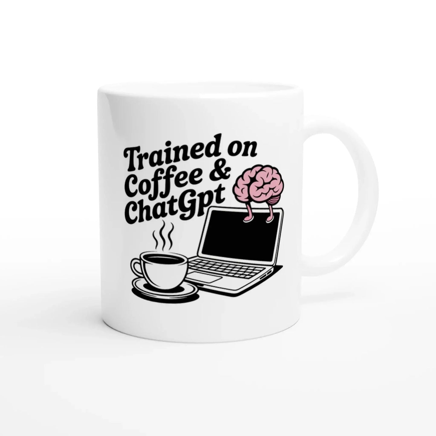 Trained on Coffee and Chatgpt Mug - Mood In A Mug