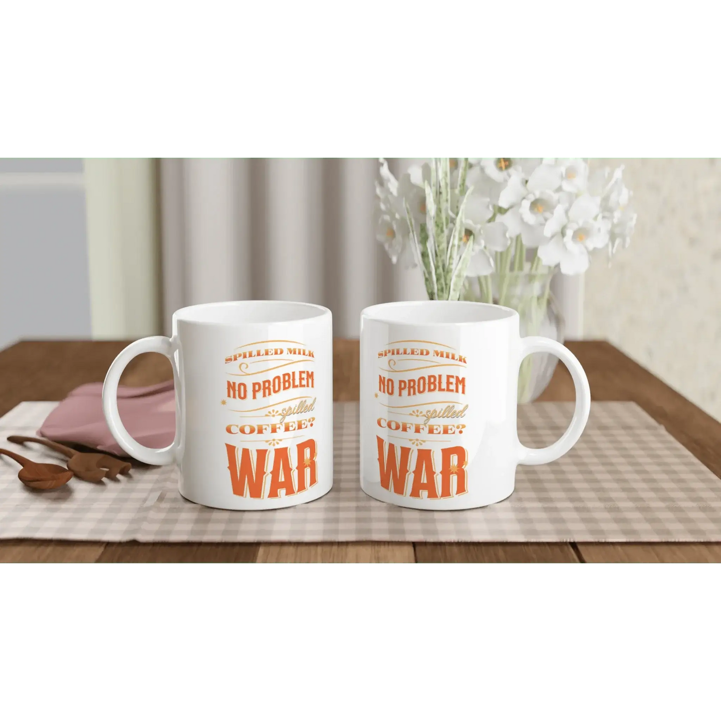 White 11oz Ceramic Mug - Mood In A Mug