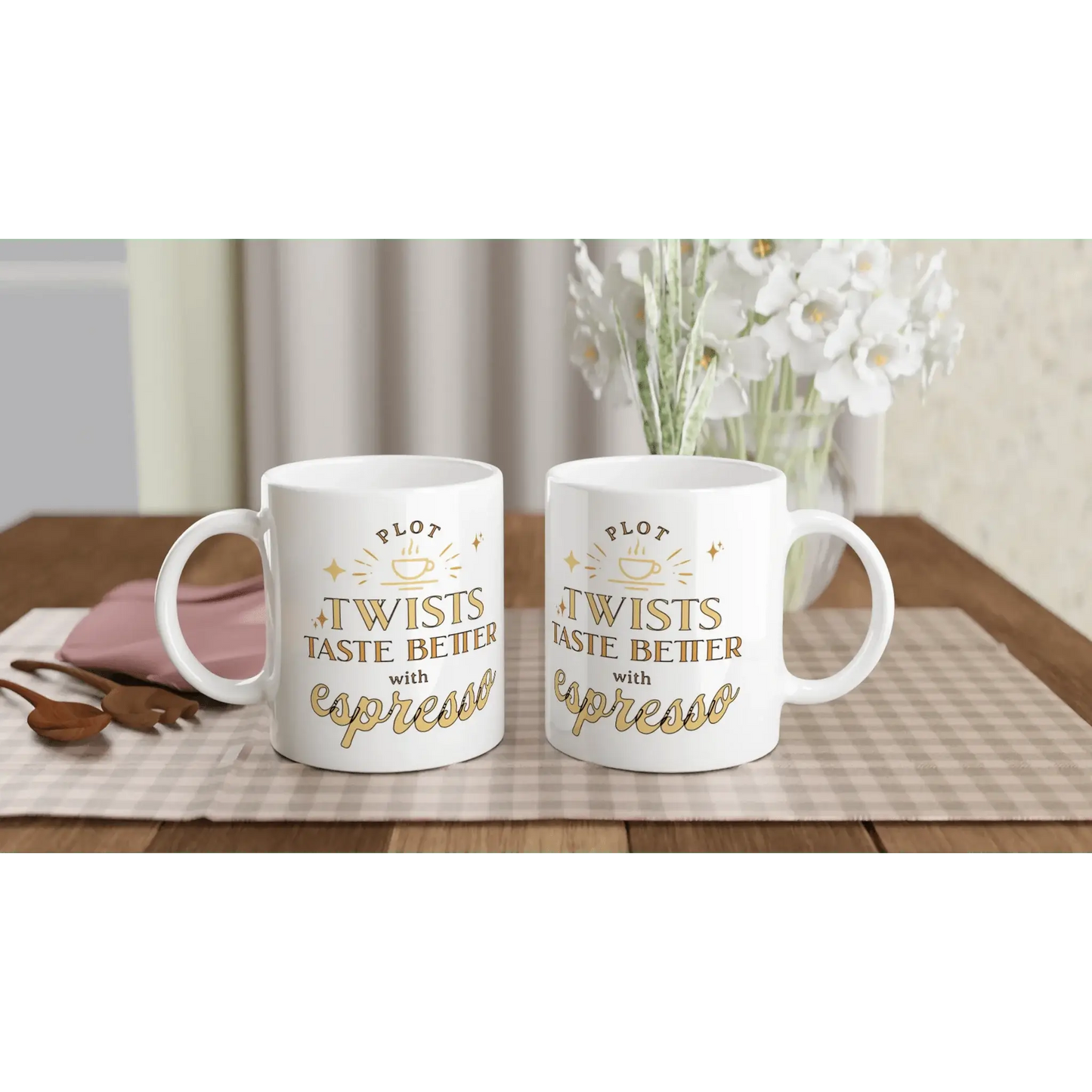 White 11oz Ceramic Mug - Mood In A Mug