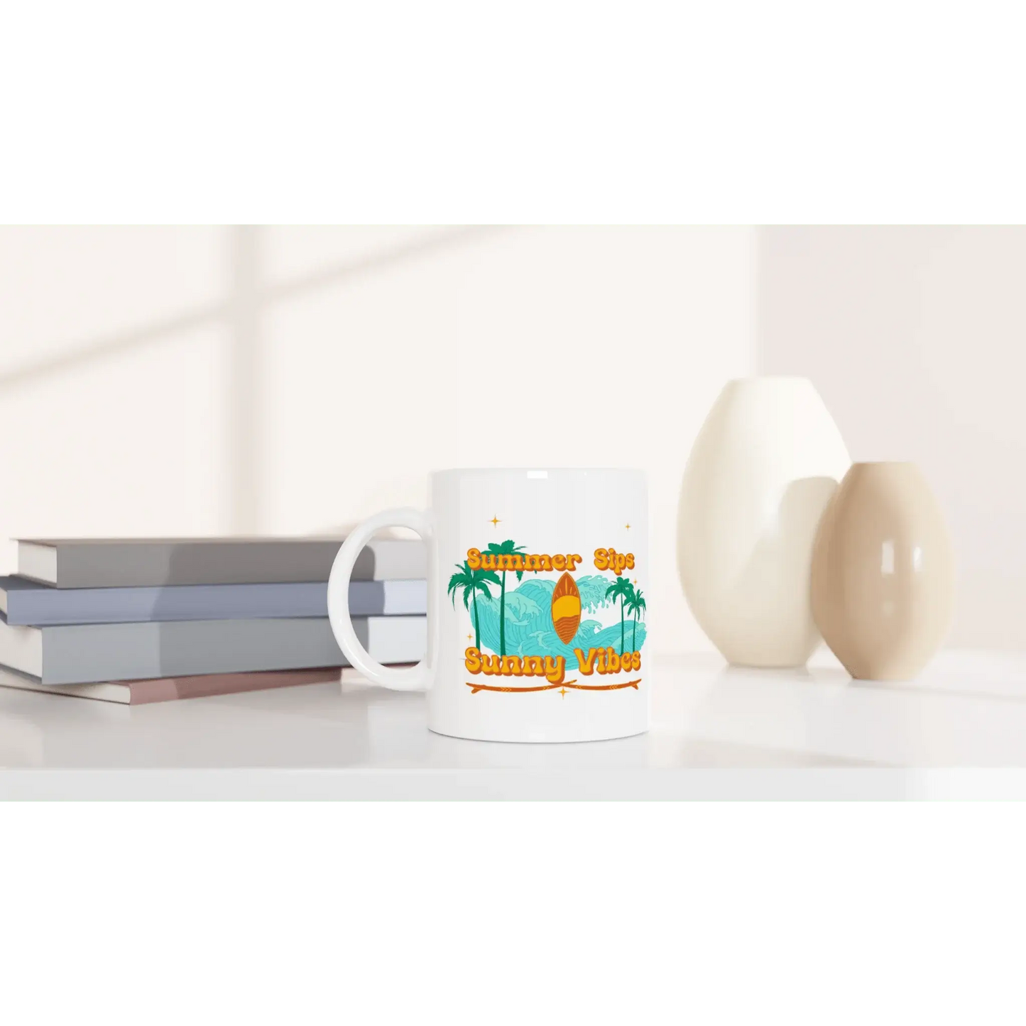White 11oz Ceramic Mug - Mood In A Mug