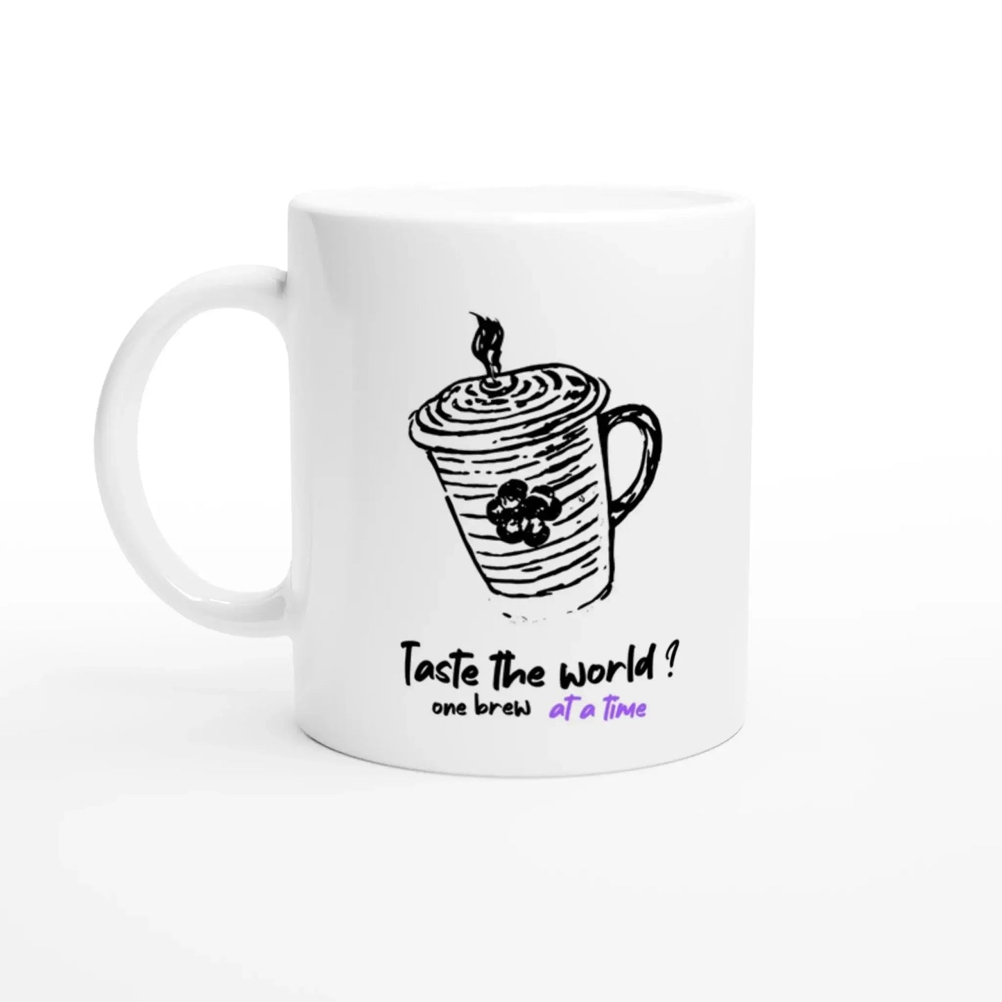 White 11oz Ceramic Mug - Mood In A Mug