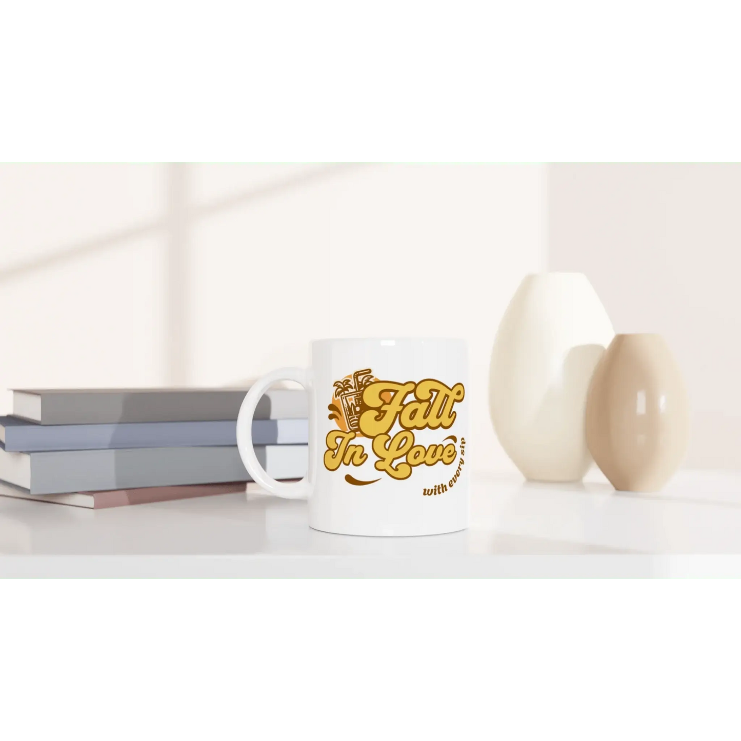 White 11oz Ceramic Mug - Mood In A Mug