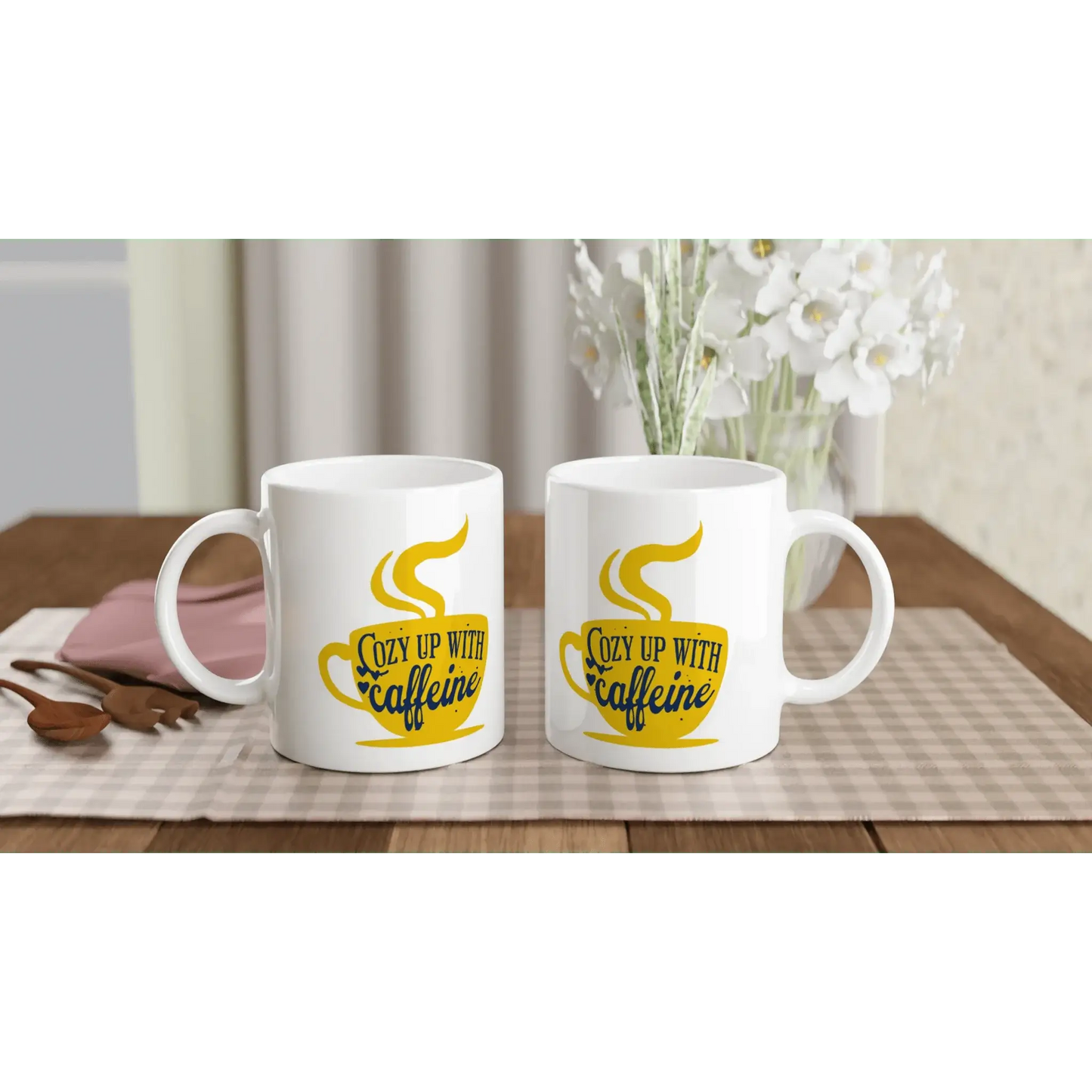 White 11oz Ceramic Mug - Mood In A Mug