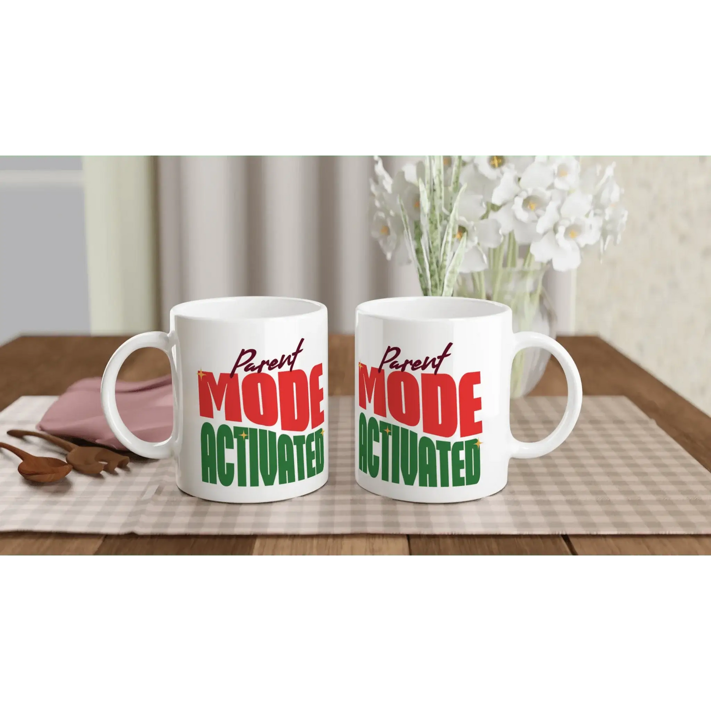 White 11oz Ceramic Mug - Mood In A Mug