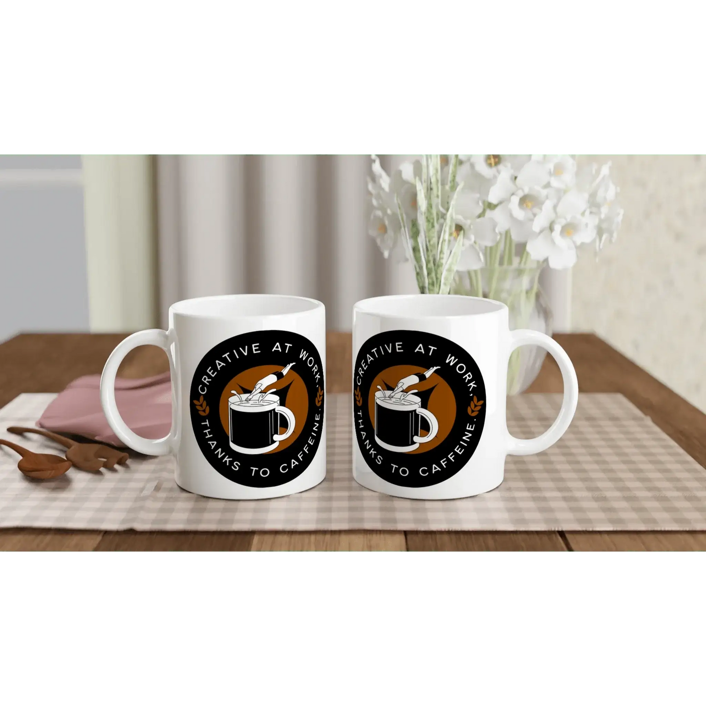 White 11oz Ceramic Mug - Mood In A Mug