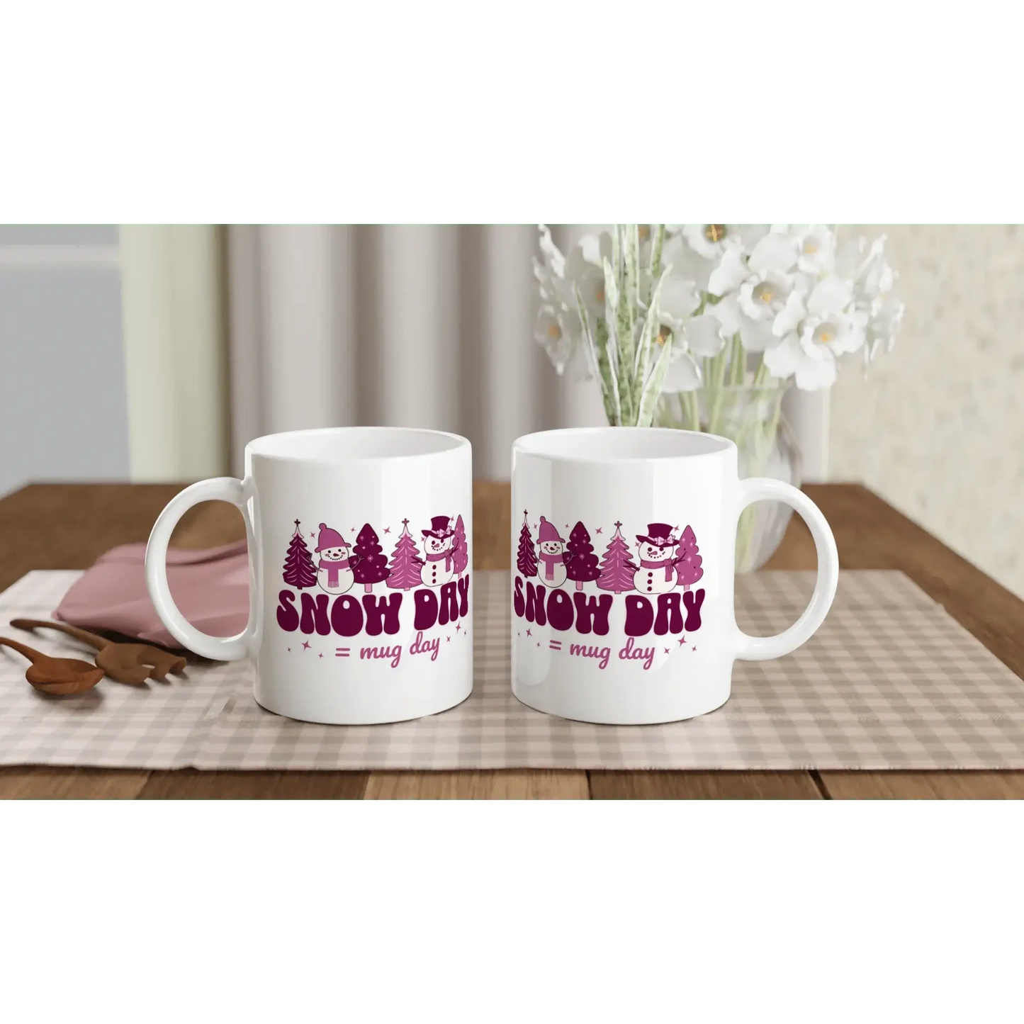 White 11oz Ceramic Mug - Mood In A Mug