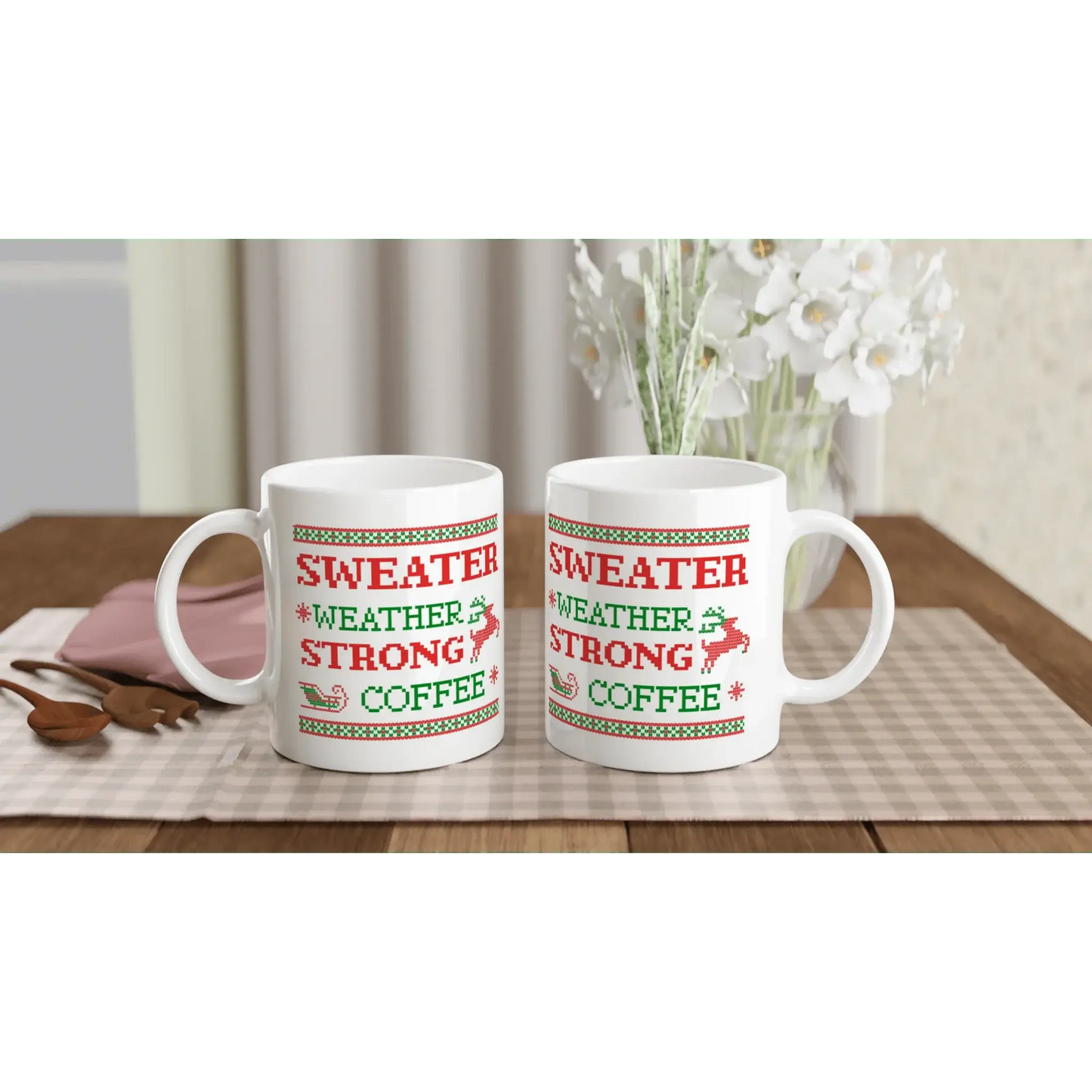 White 11oz Ceramic Mug - Mood In A Mug