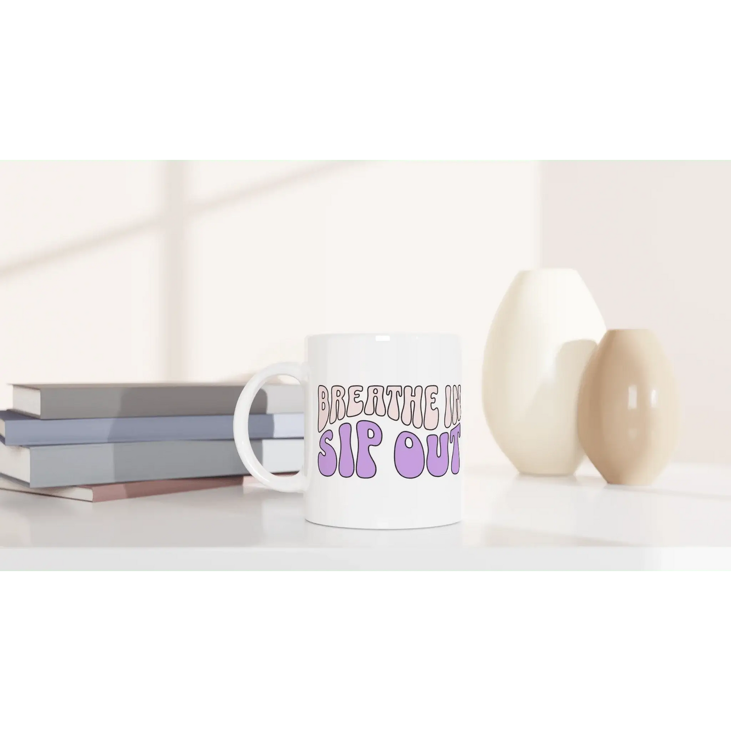 White 11oz Ceramic Mug - Mood In A Mug