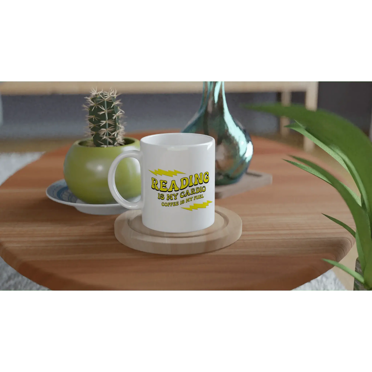 White 11oz Ceramic Mug - Mood In A Mug
