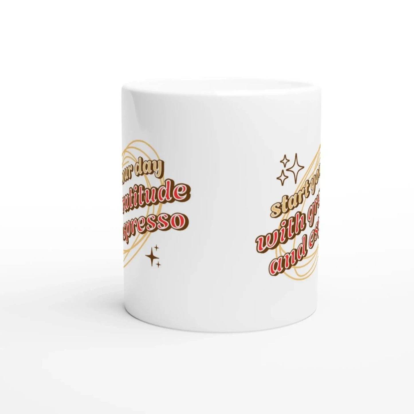 White 11oz Ceramic Mug - Mood In A Mug