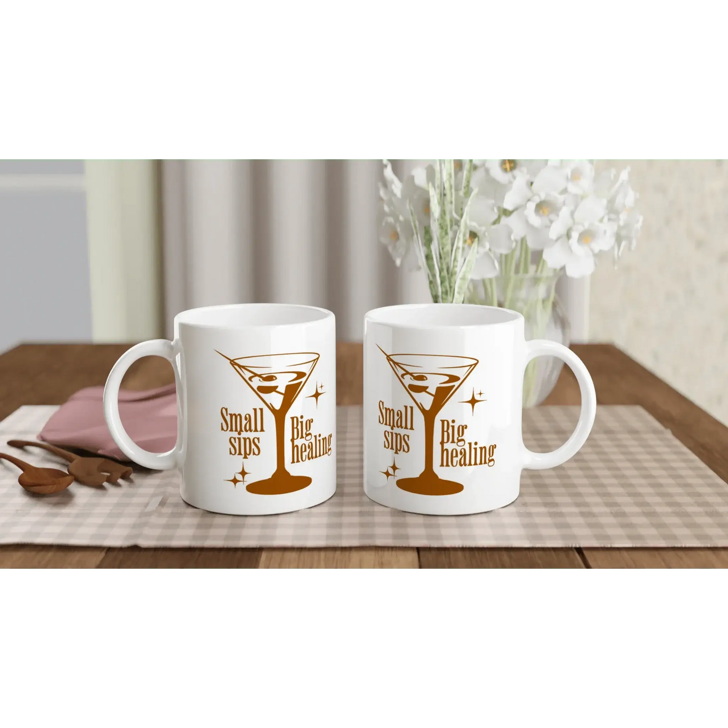 White 11oz Ceramic Mug - Mood In A Mug