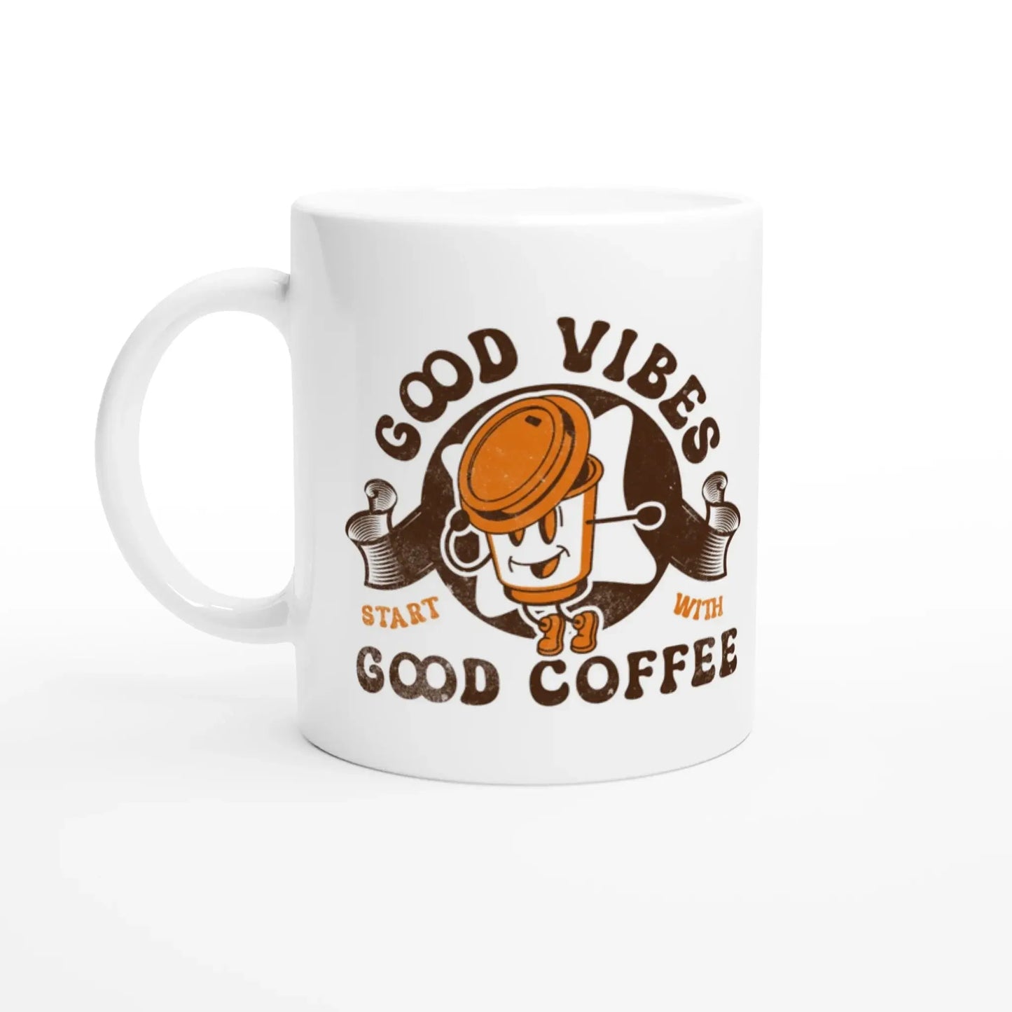 White 11oz Ceramic Mug - Mood In A Mug