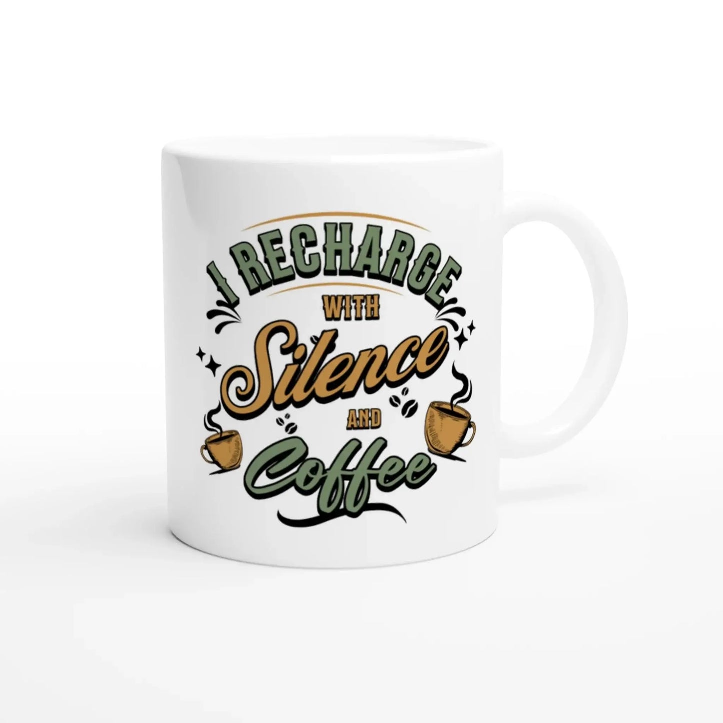 White 11oz Ceramic Mug - Mood In A Mug
