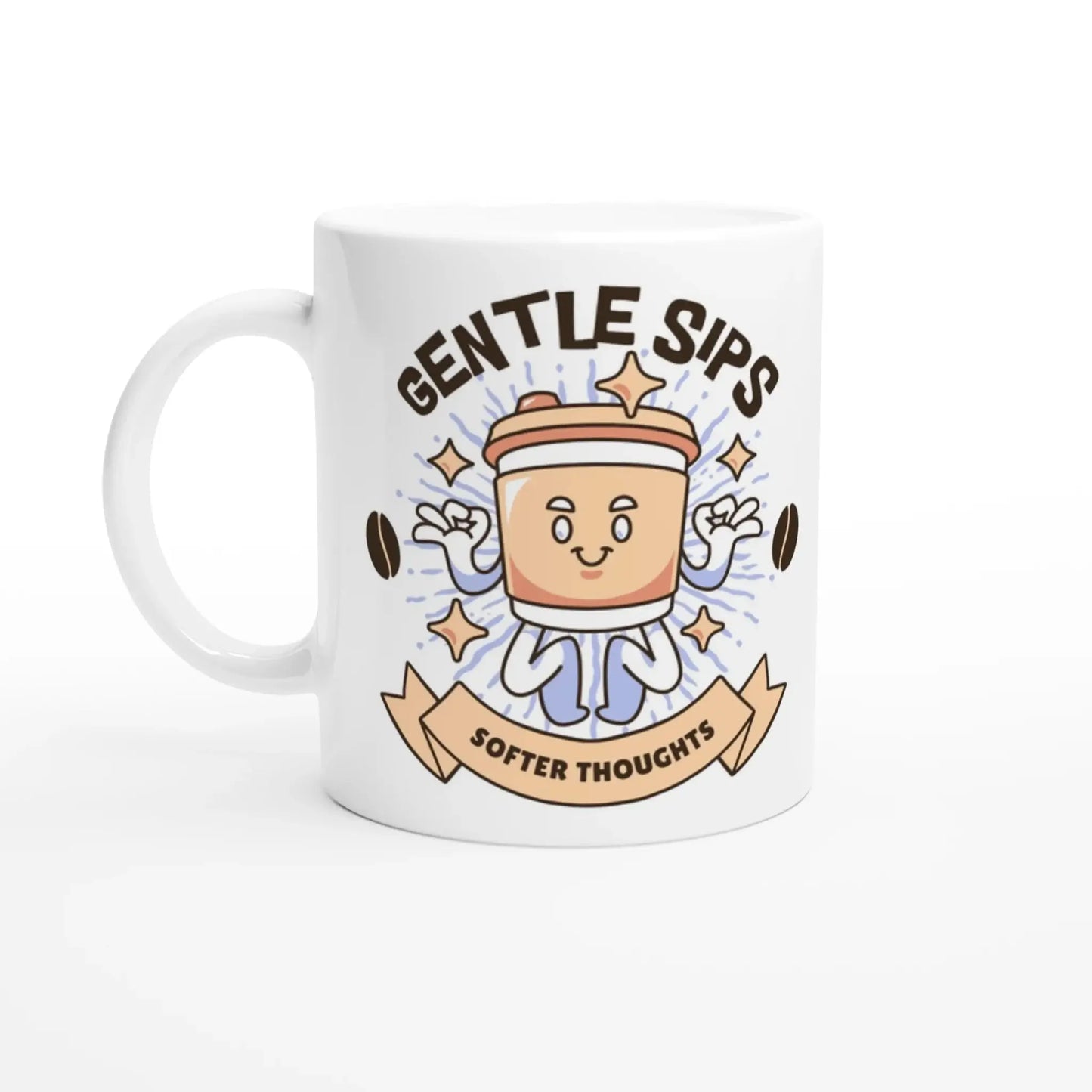 White 11oz Ceramic Mug - Mood In A Mug