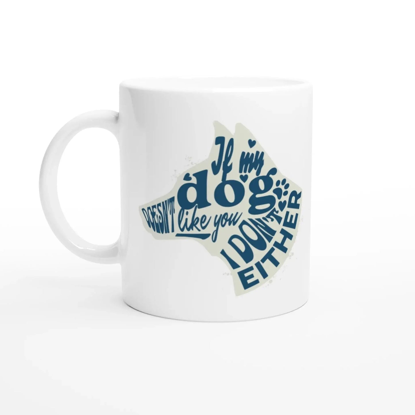 White 11oz Ceramic Mug - Mood In A Mug