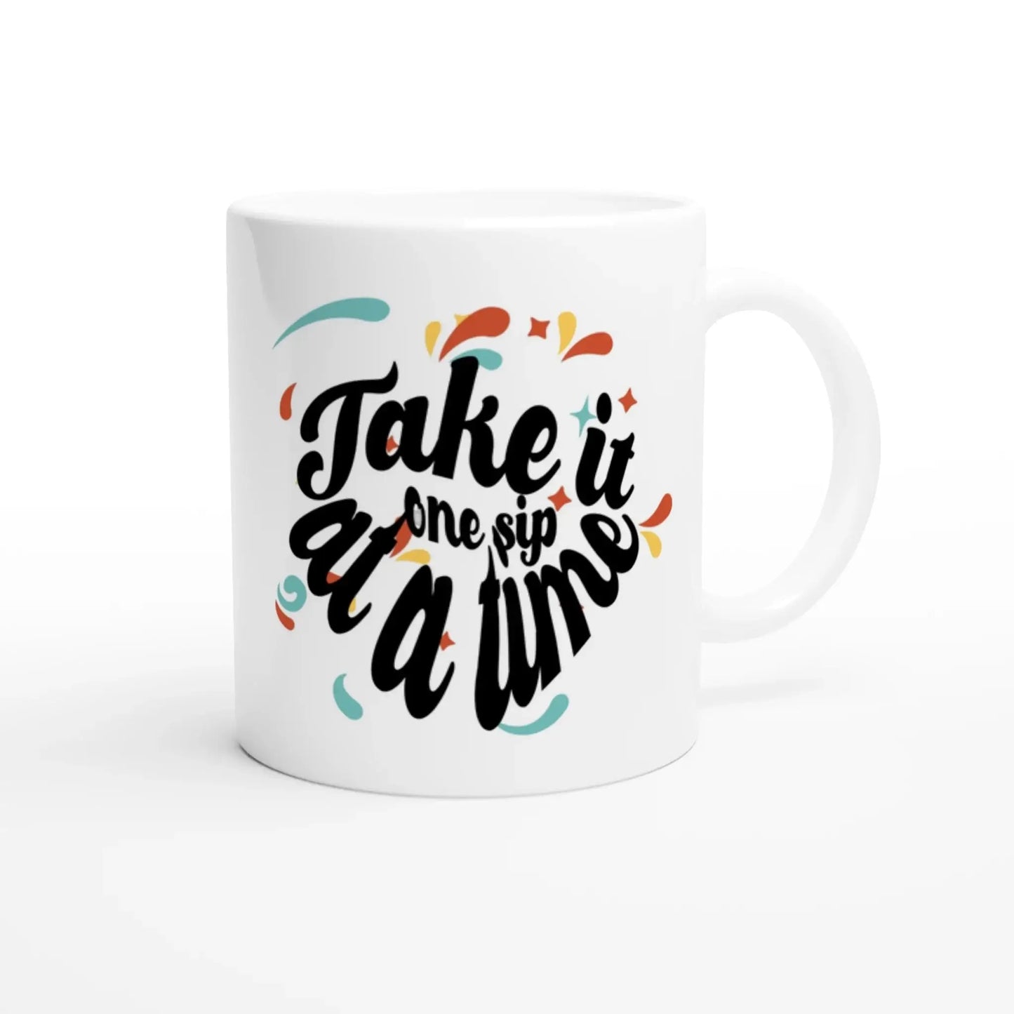 White 11oz Ceramic Mug - Mood In A Mug