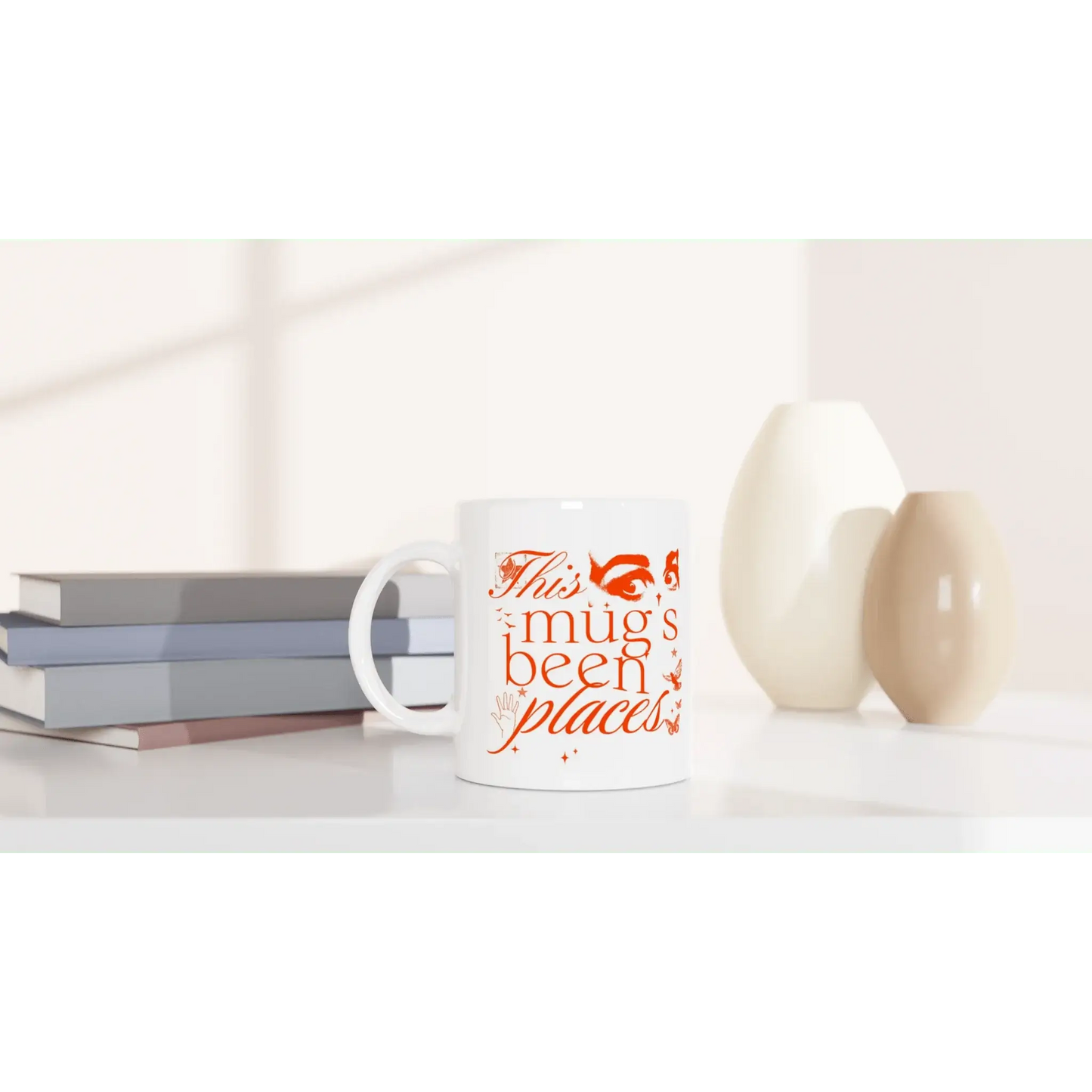 White 11oz Ceramic Mug - Mood In A Mug