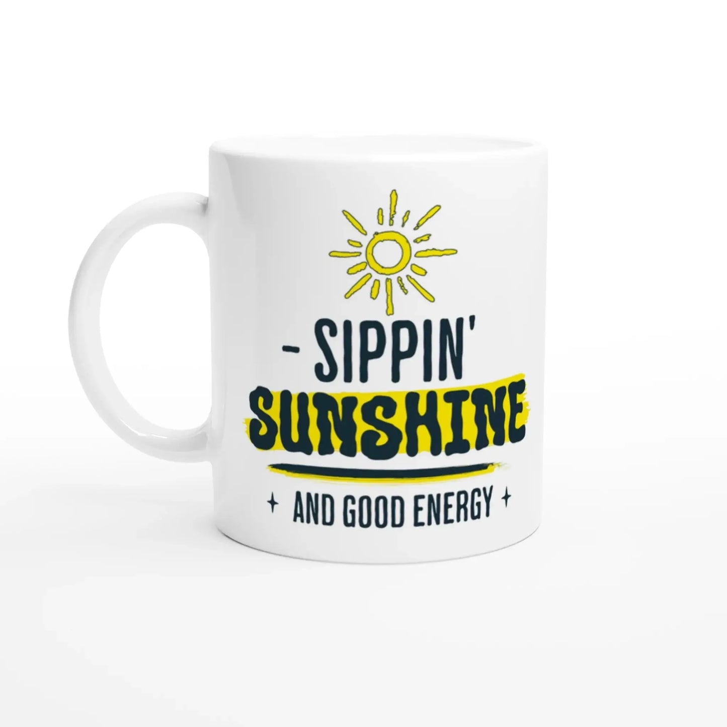 White 11oz Ceramic Mug - Mood In A Mug