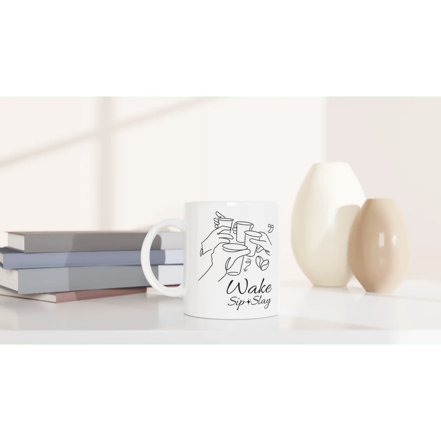 White 11oz Ceramic Mug - Mood In A Mug