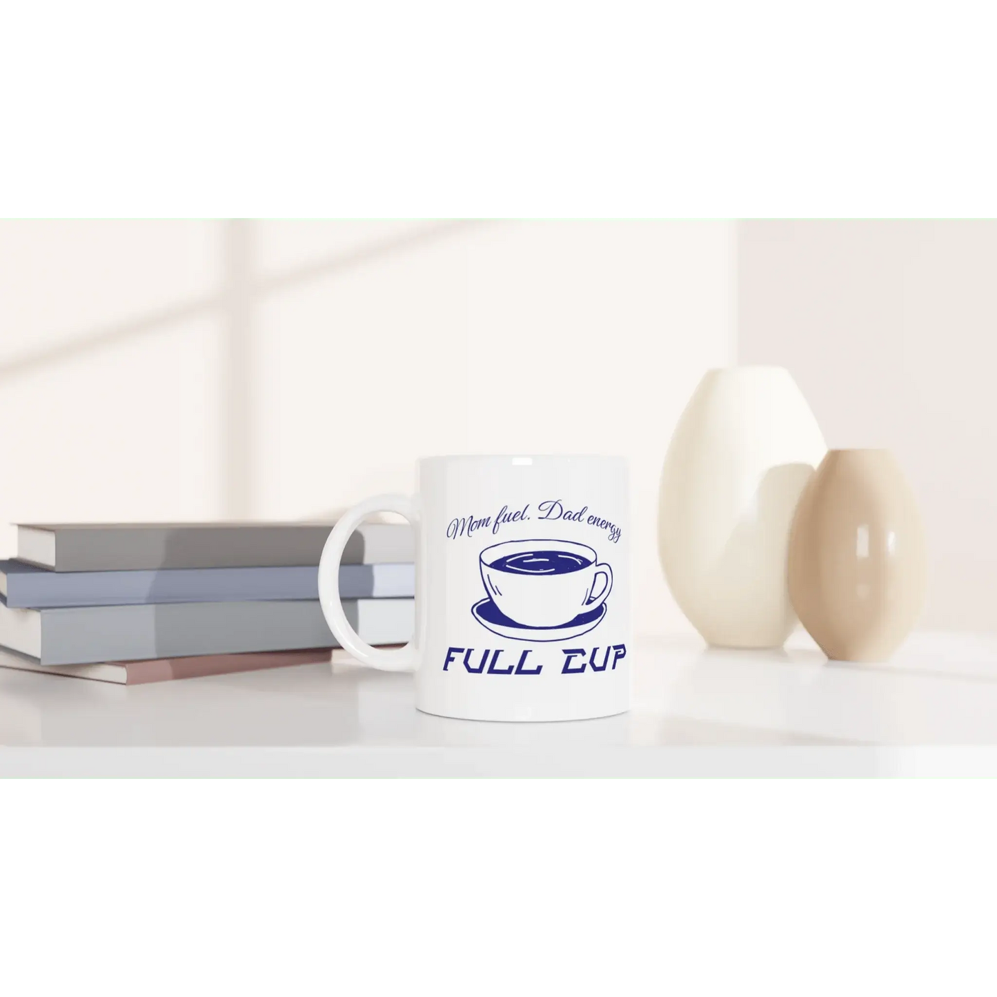 White 11oz Ceramic Mug - Mood In A Mug
