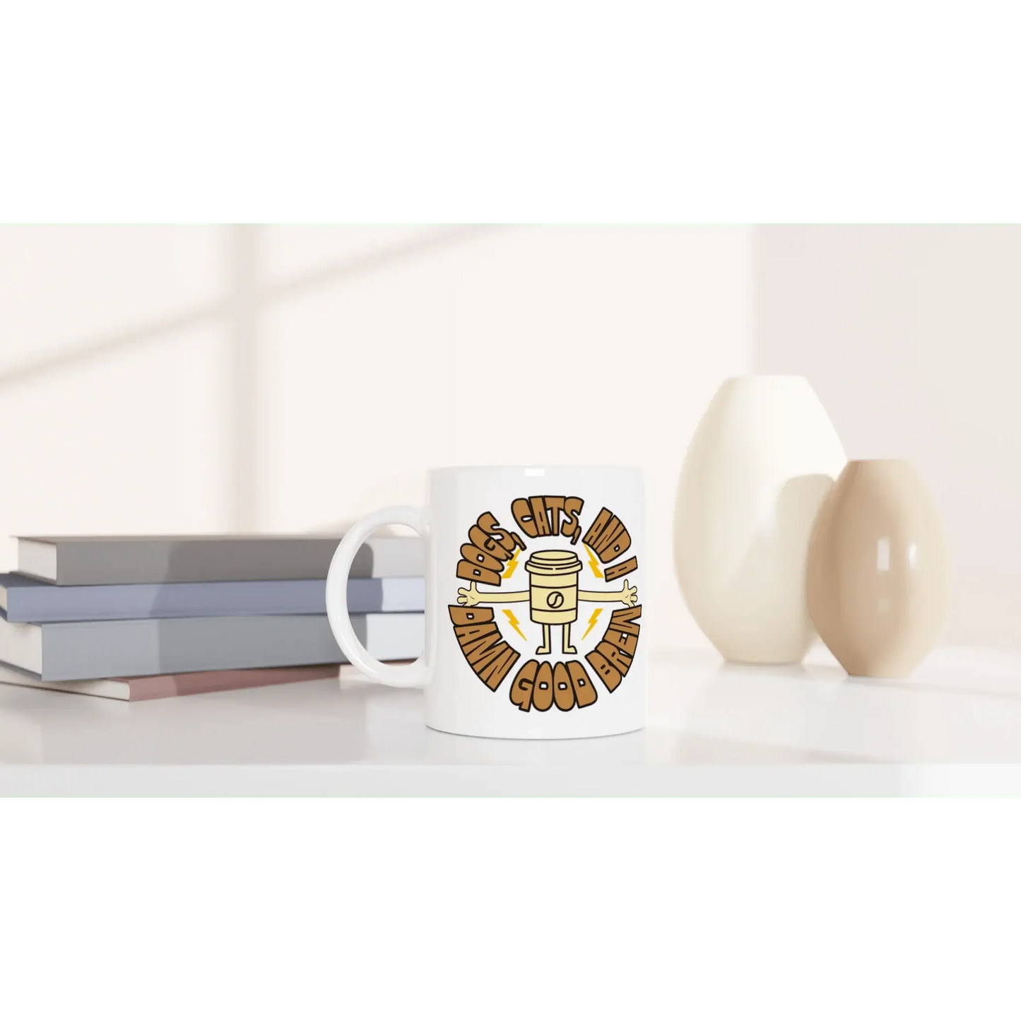 White 11oz Ceramic Mug - Mood In A Mug
