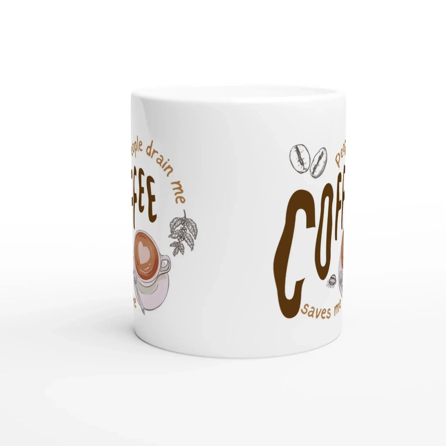 White 11oz Ceramic Mug - Mood In A Mug
