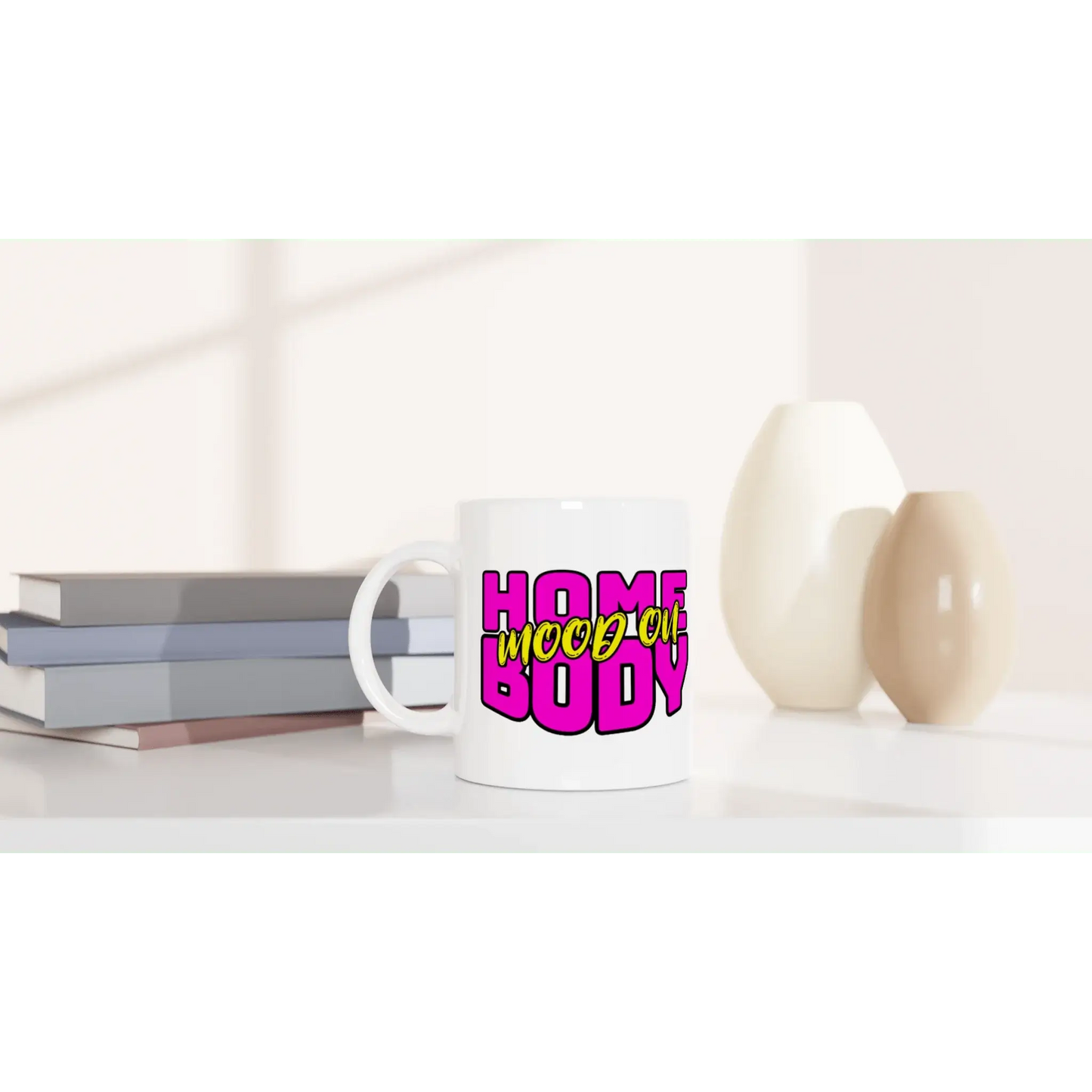 White 11oz Ceramic Mug - Mood In A Mug