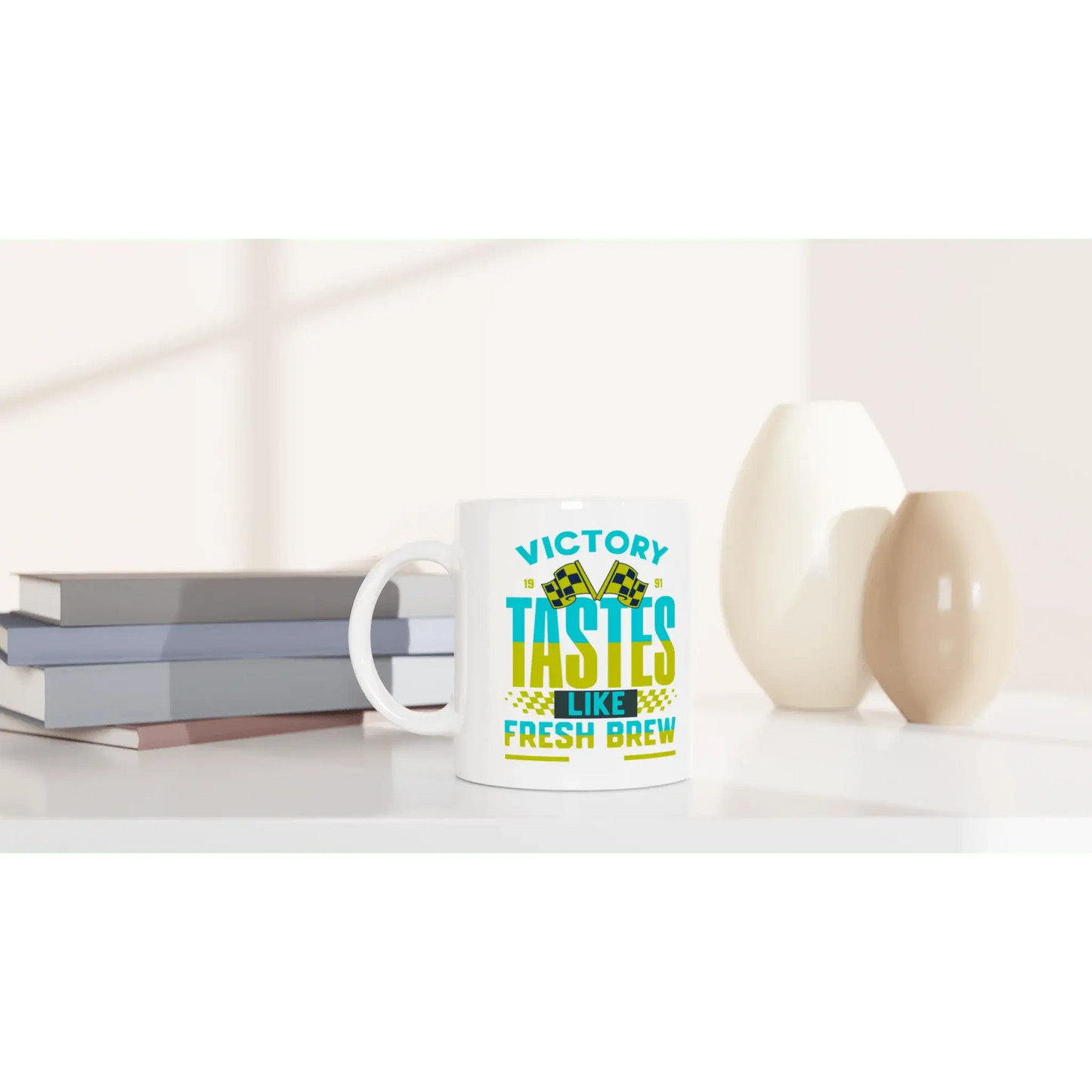 White 11oz Ceramic Mug - Mood In A Mug