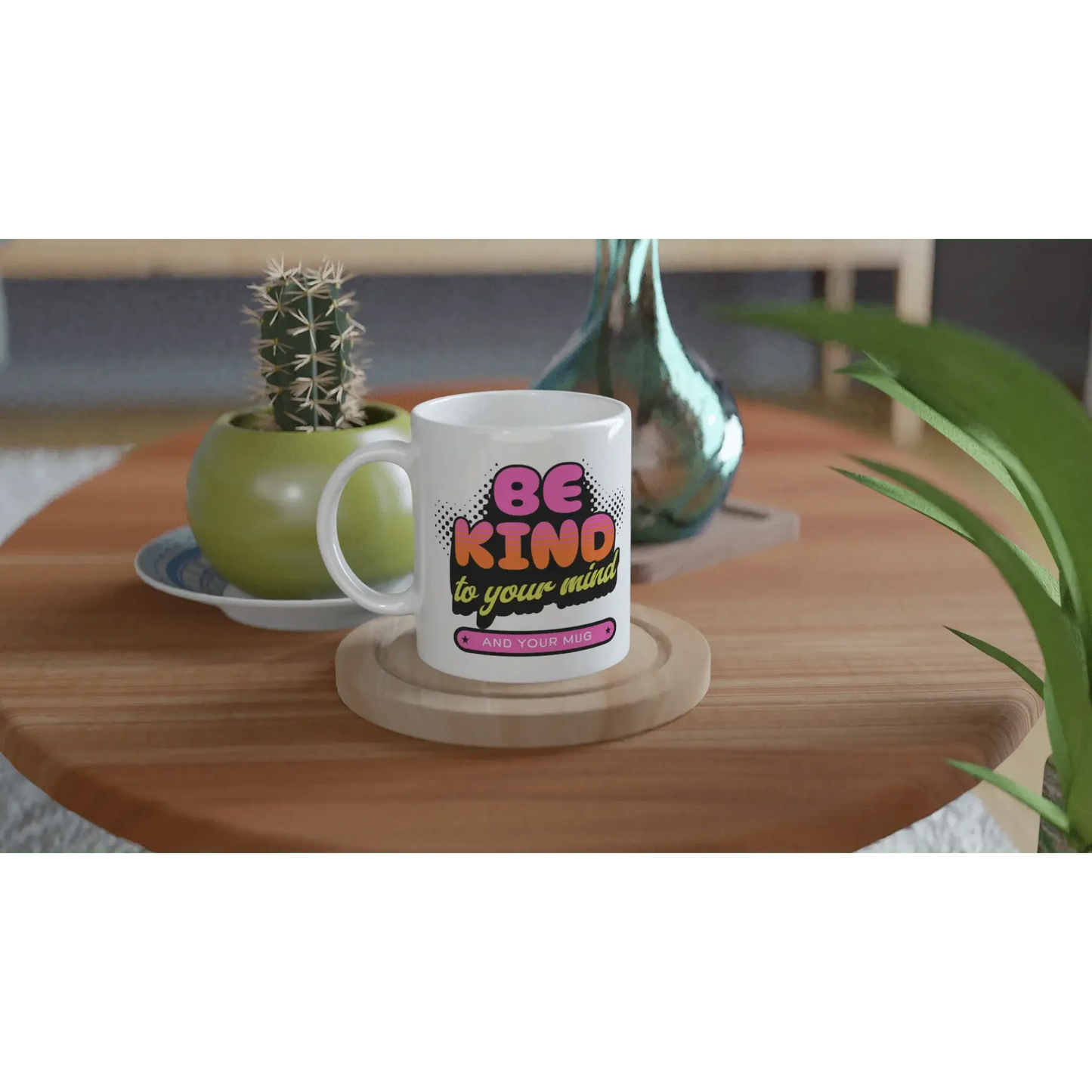 White 11oz Ceramic Mug - Mood In A Mug