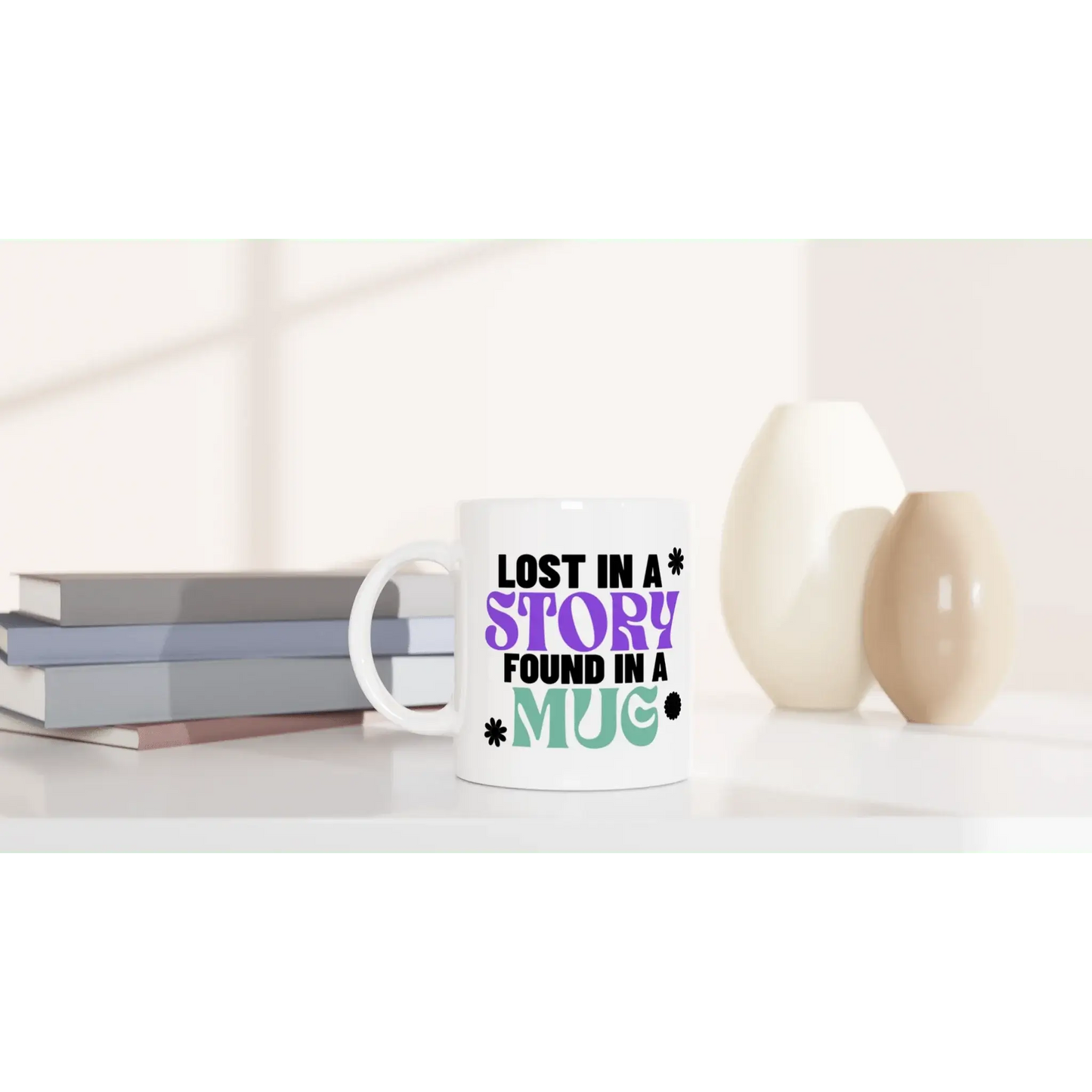 White 11oz Ceramic Mug - Mood In A Mug