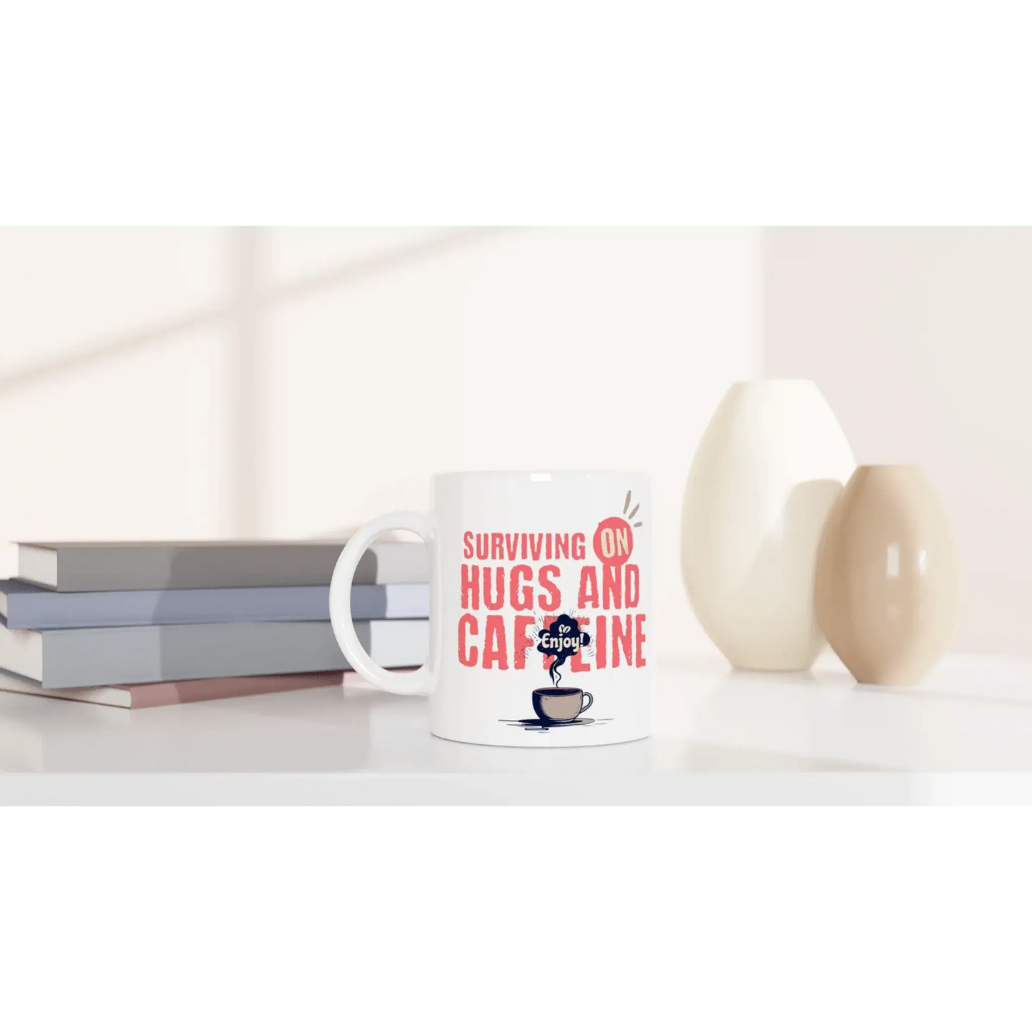 White 11oz Ceramic Mug - Mood In A Mug