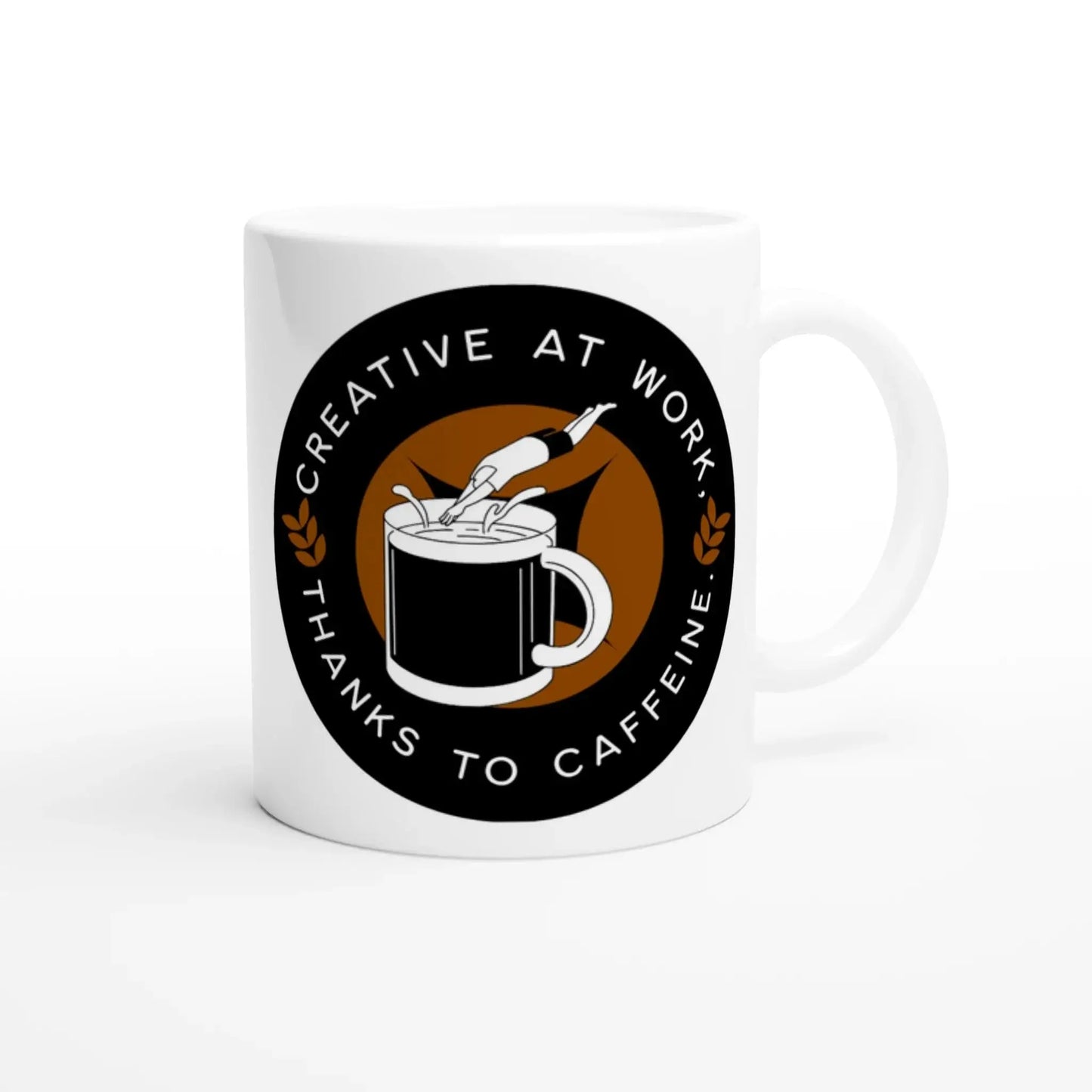 White 11oz Ceramic Mug - Mood In A Mug