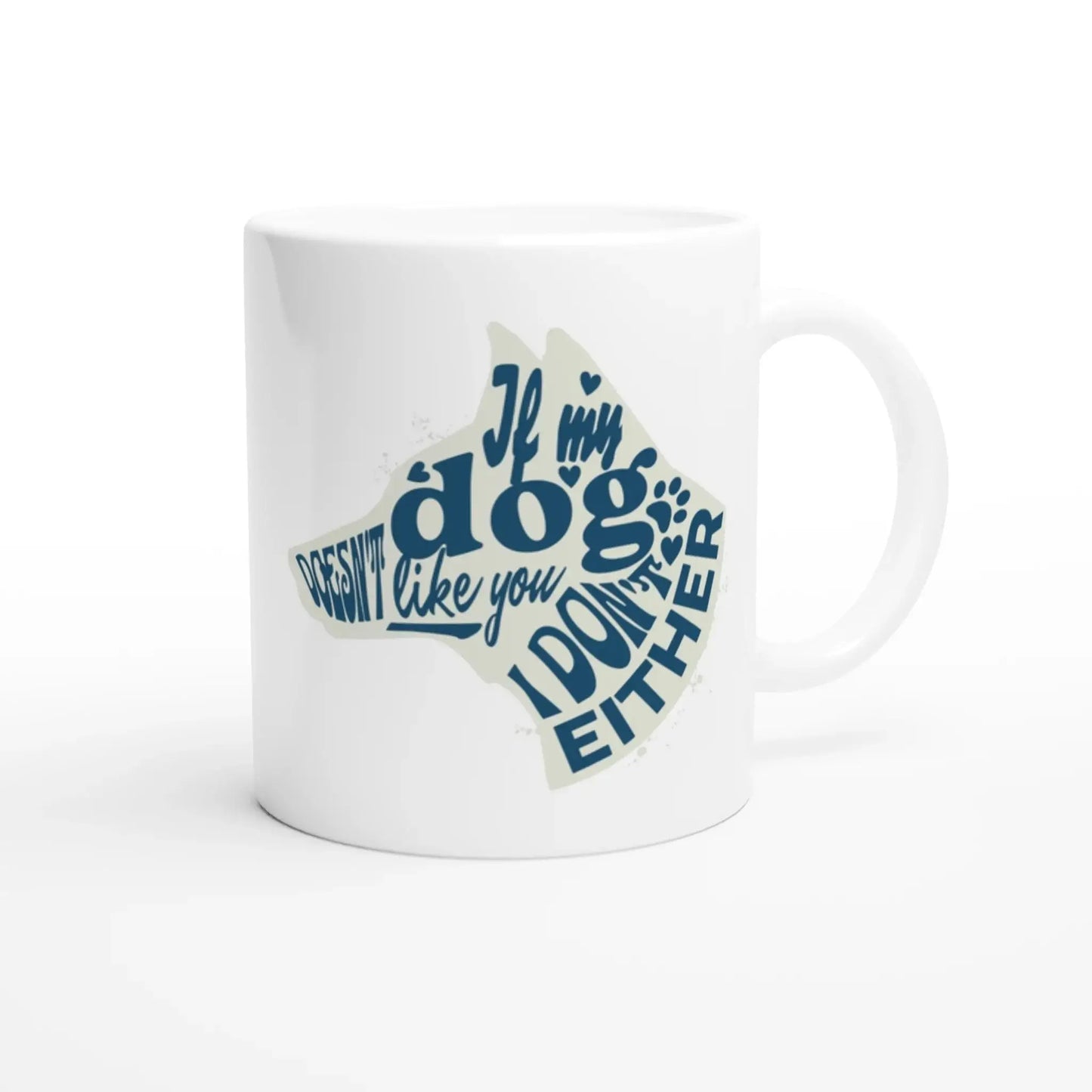 White 11oz Ceramic Mug - Mood In A Mug