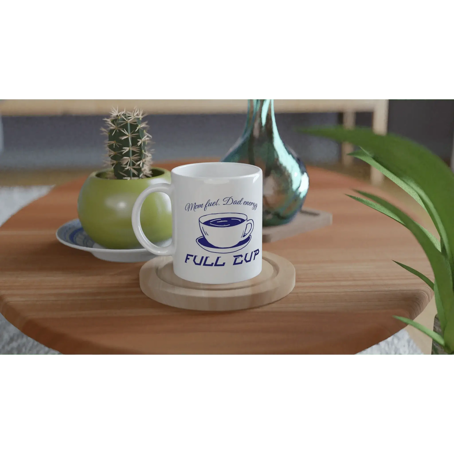 White 11oz Ceramic Mug - Mood In A Mug