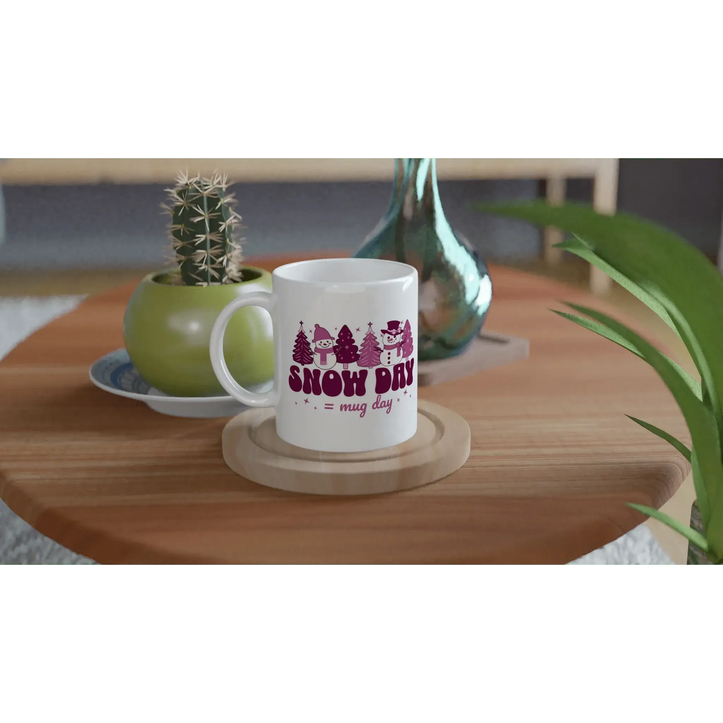 White 11oz Ceramic Mug - Mood In A Mug