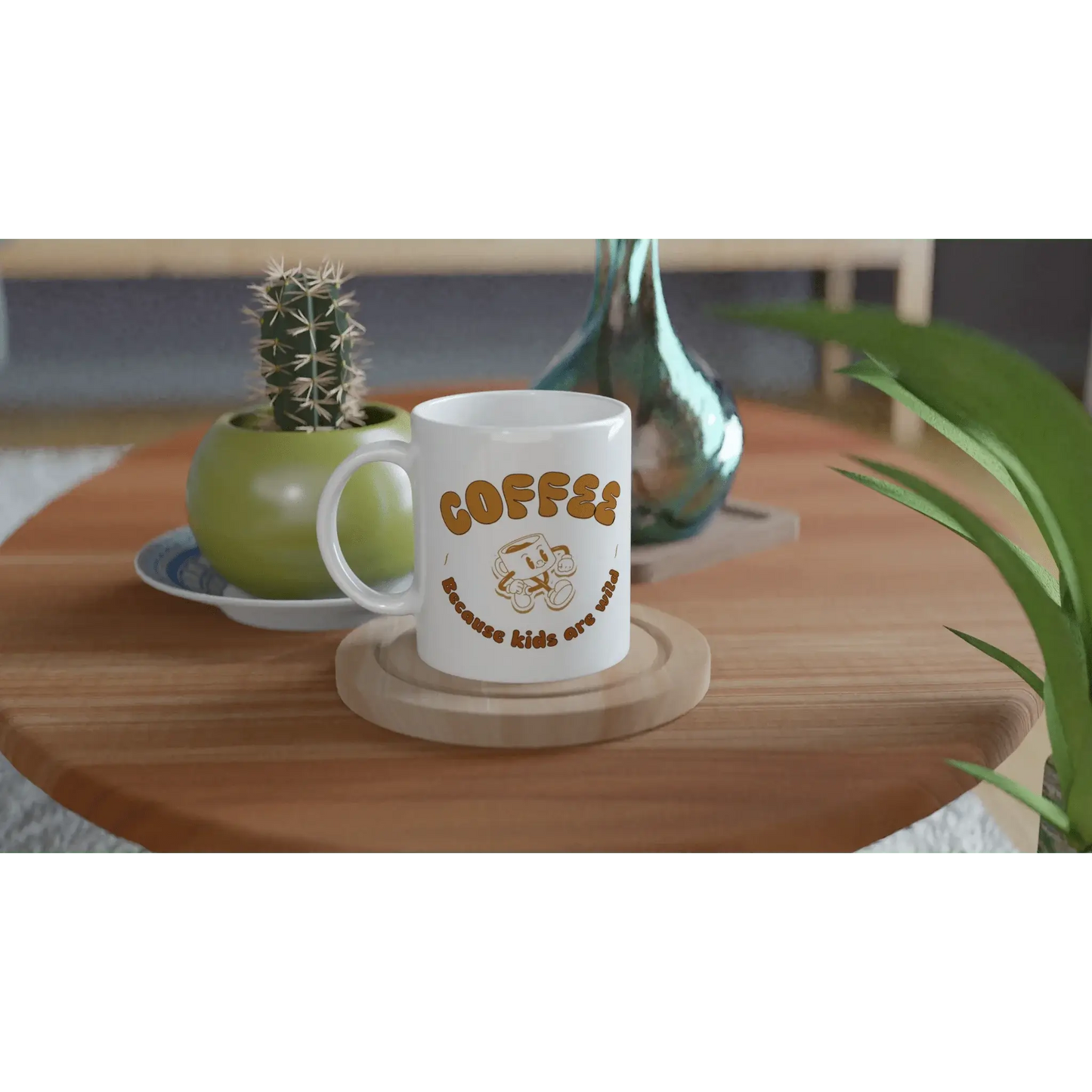 White 11oz Ceramic Mug - Mood In A Mug