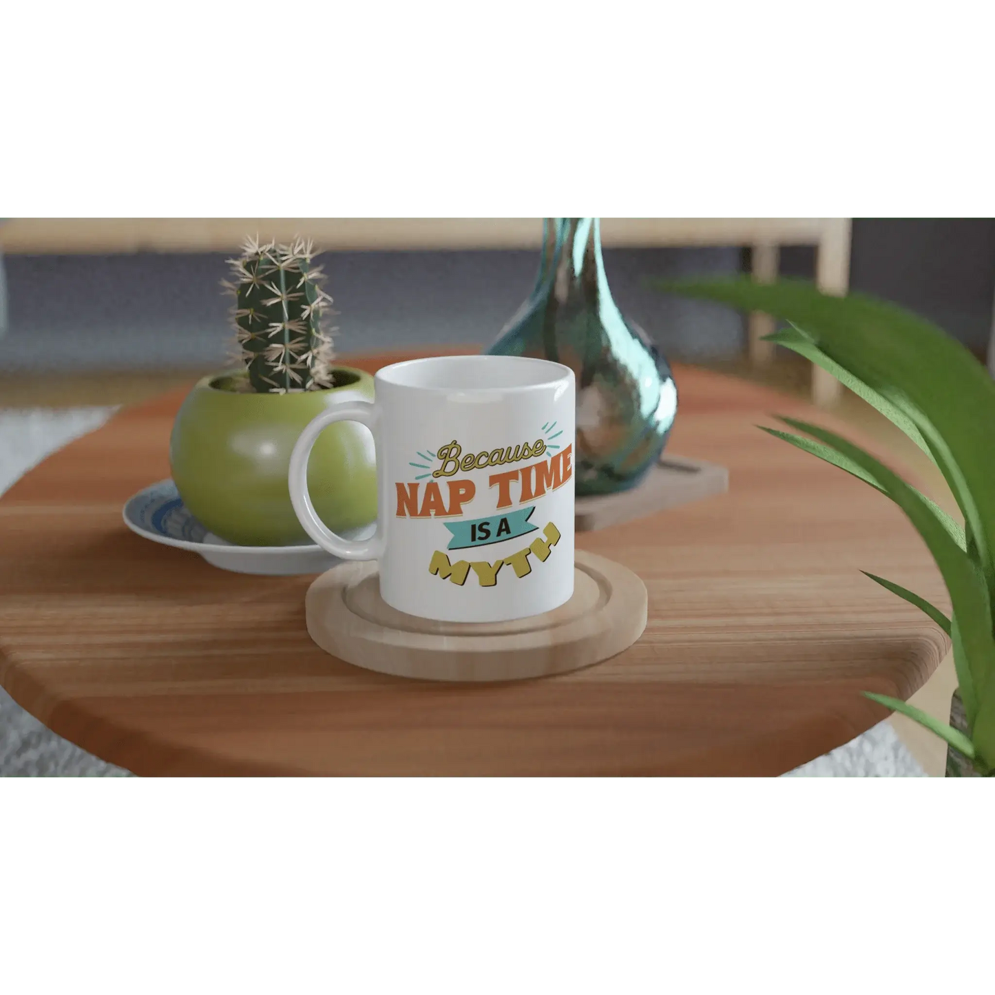 White 11oz Ceramic Mug - Mood In A Mug